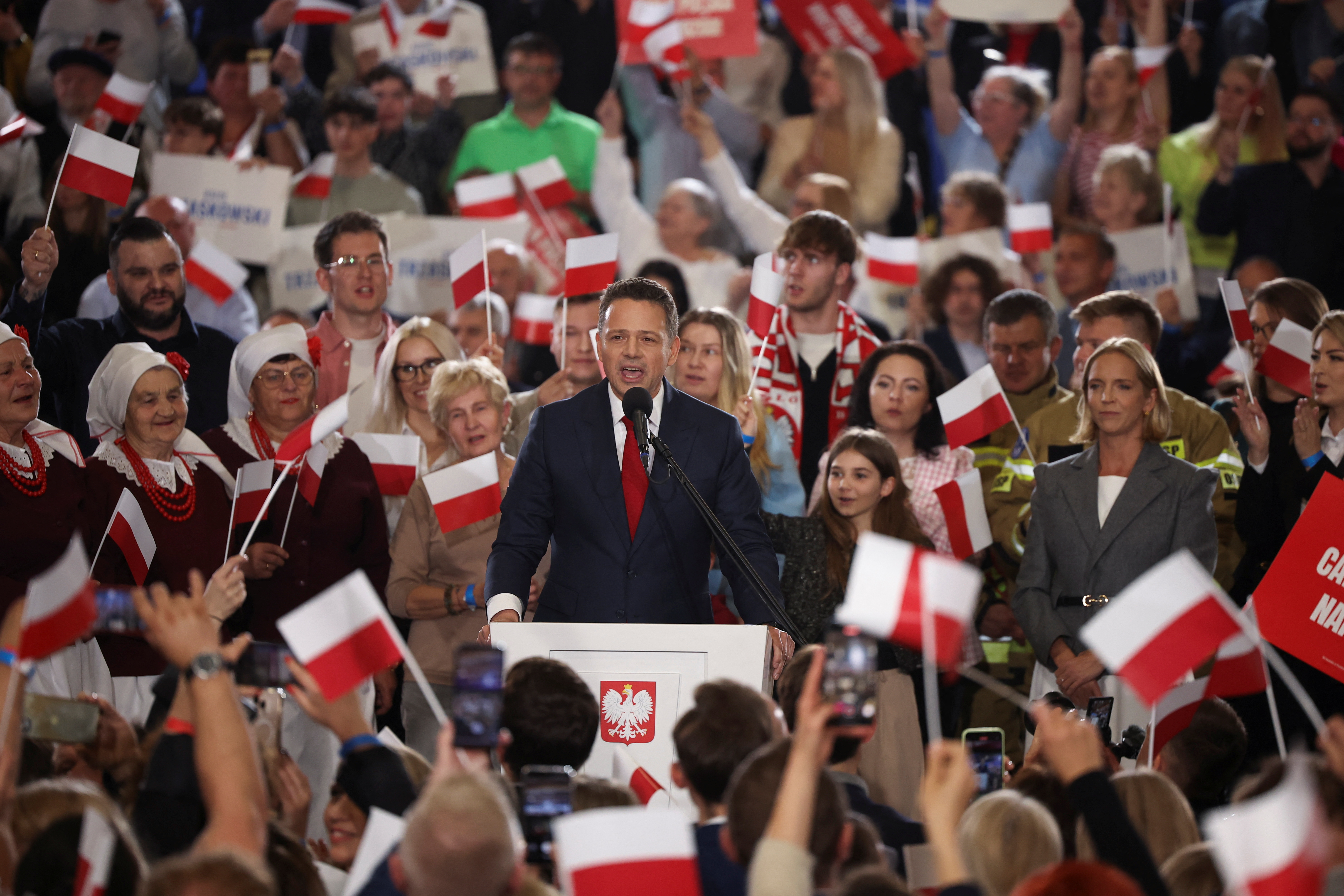 Warsaw Mayor Rafal Trzaskowski, the presidential candidate of the Civic Coalition