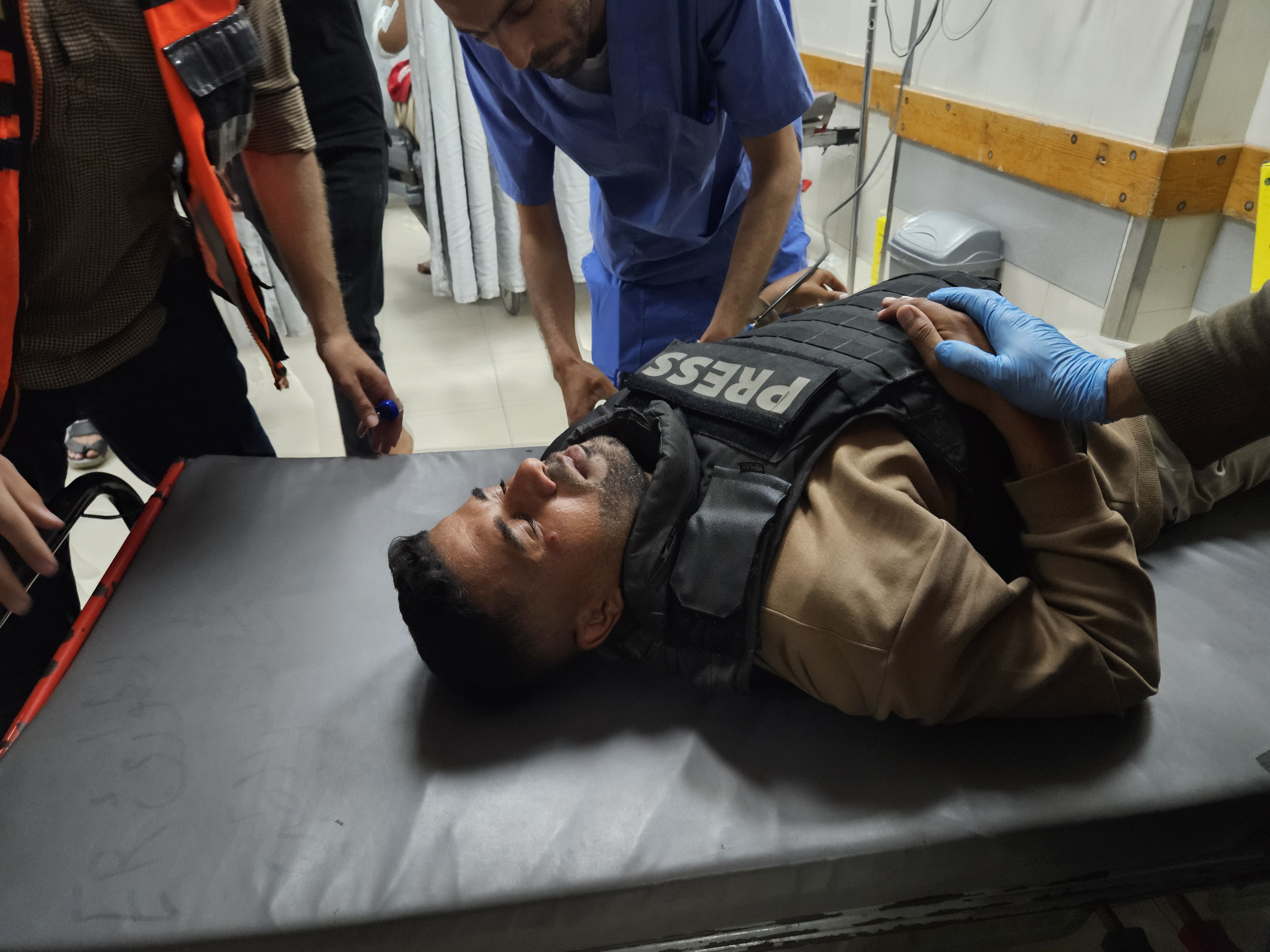 Israeli army attack on the European Hospital in Khan Yunis