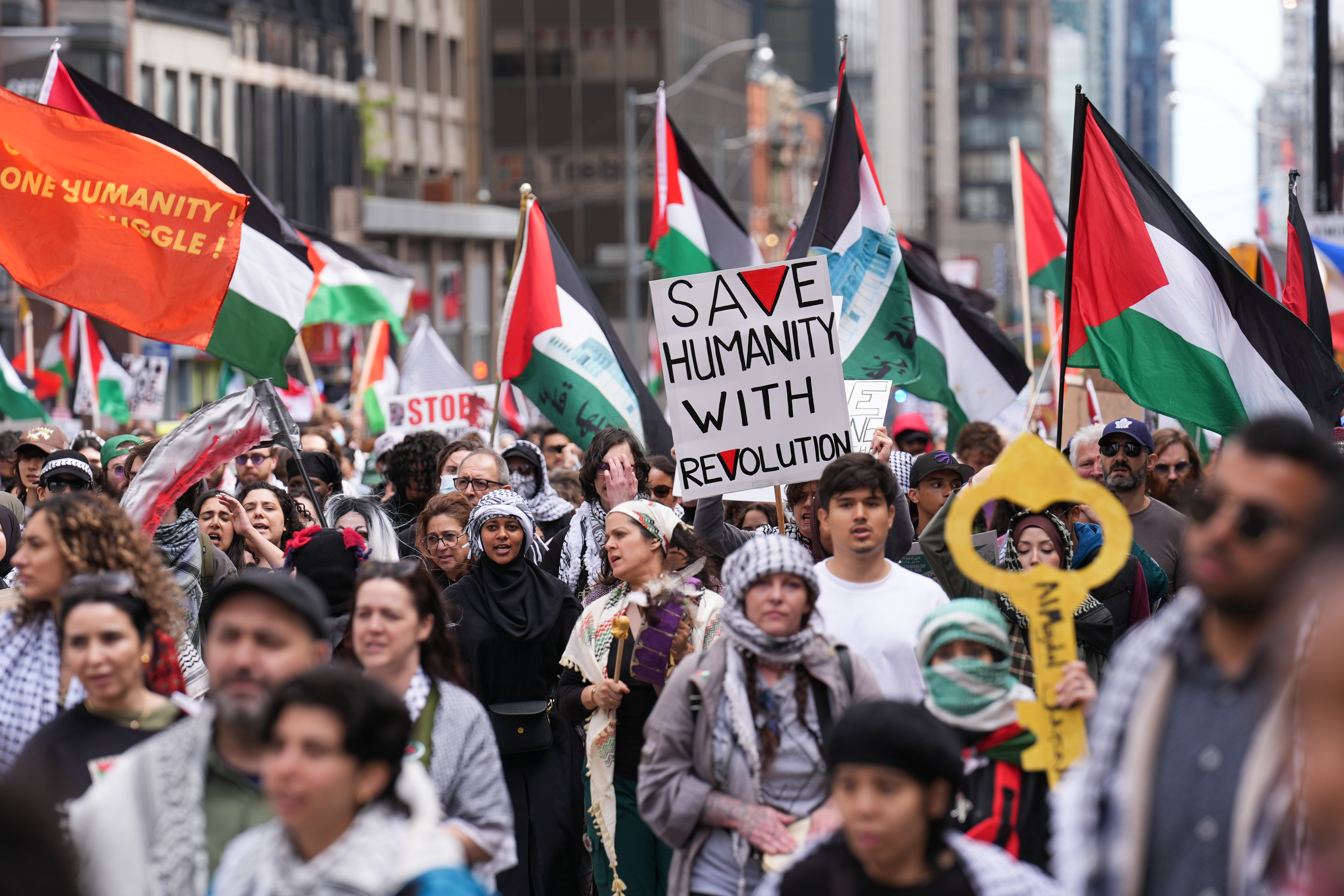 Pro-Palestinian protests around the world to mark the anniversary of Nakba