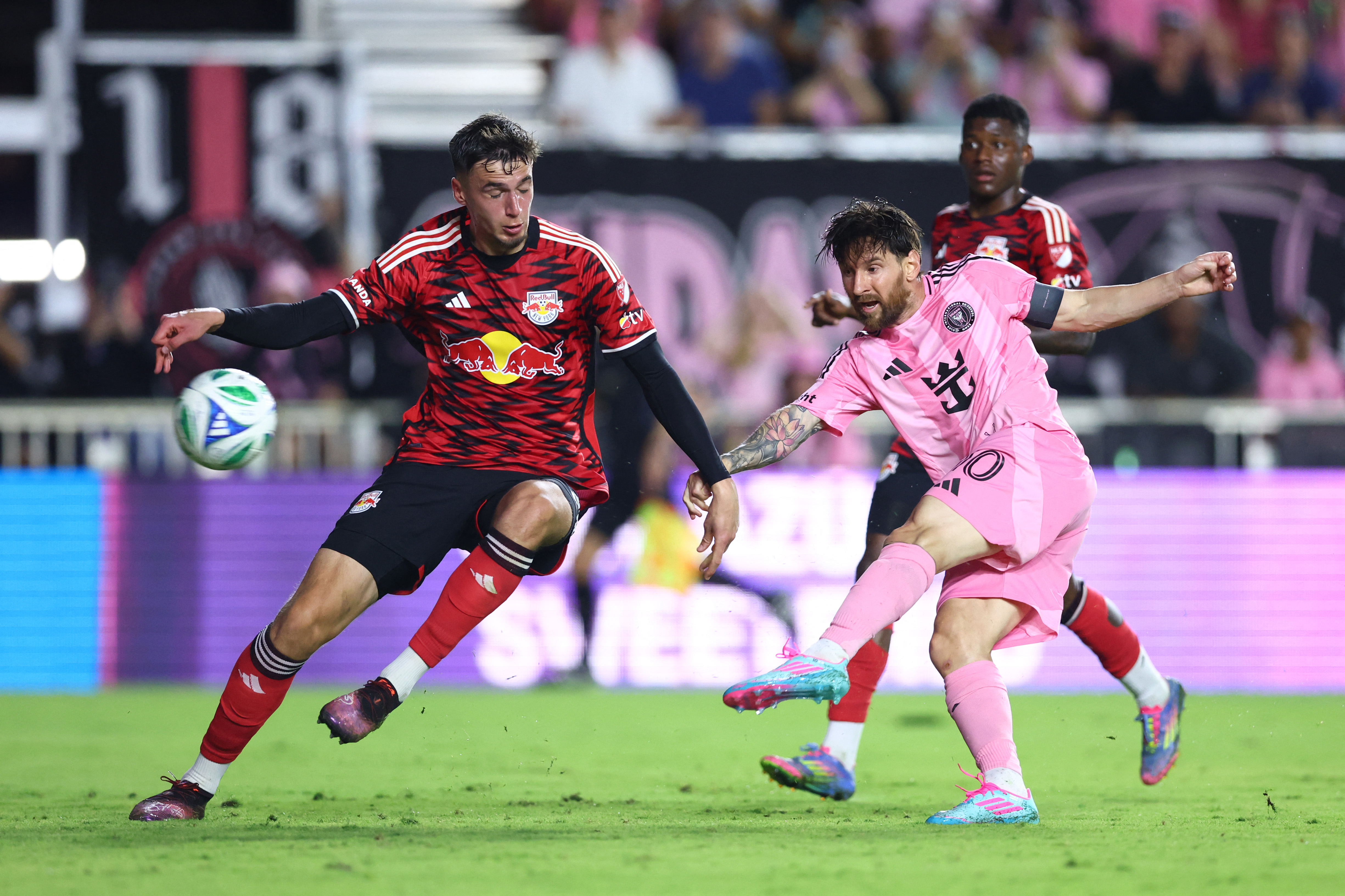 Lionel Messi in action.