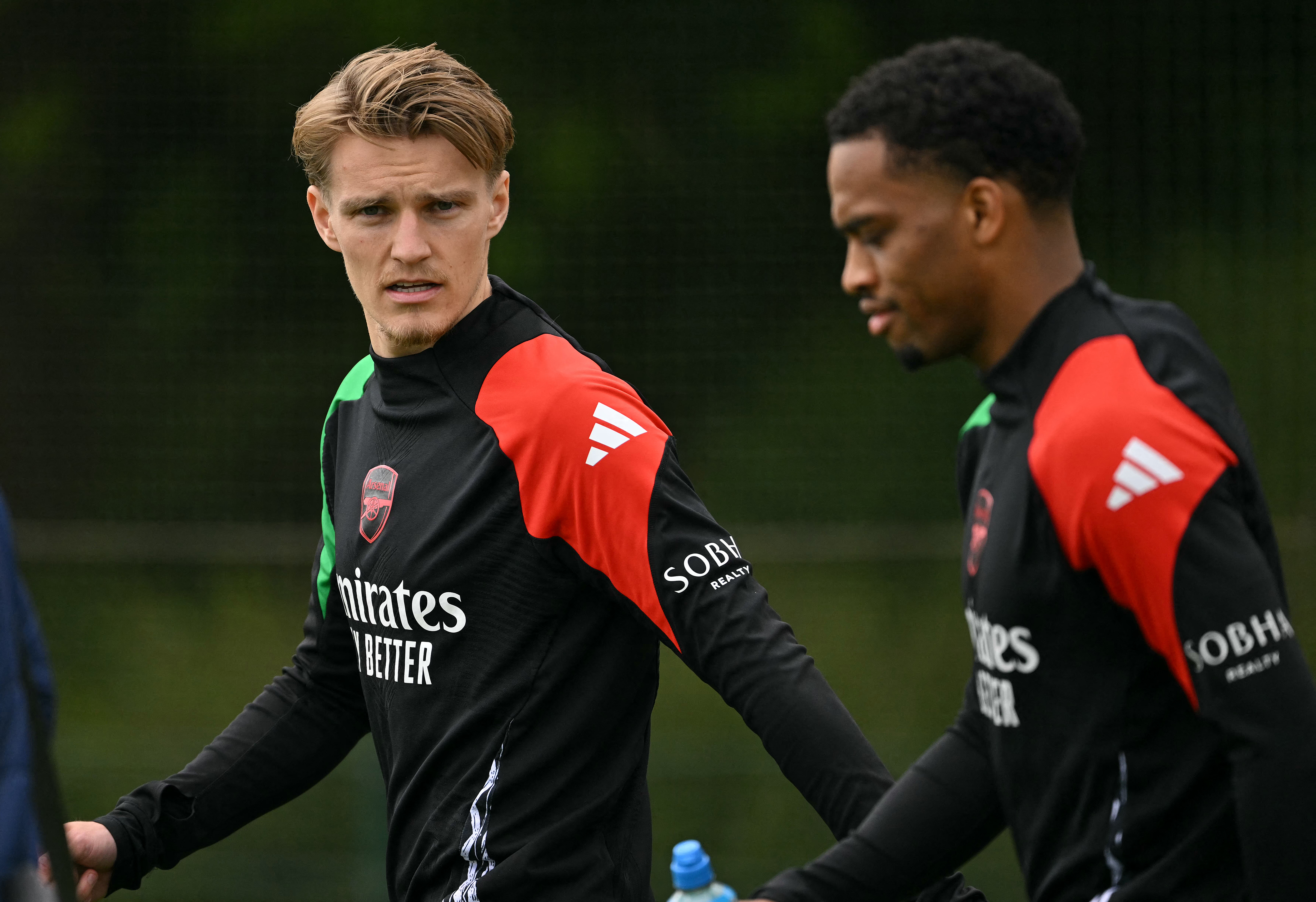 Arsenal players in action.