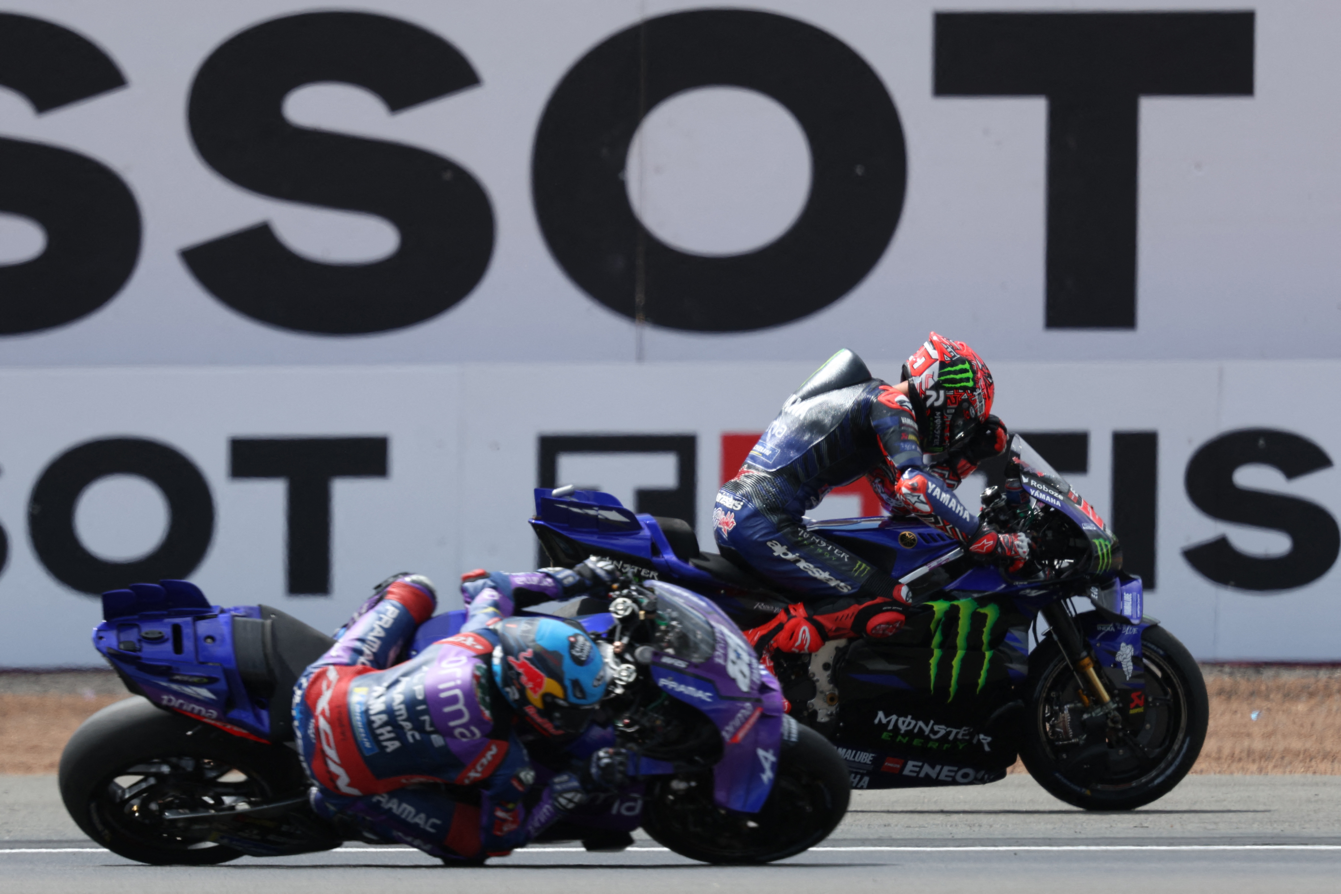 Fabio Quartararo in action.