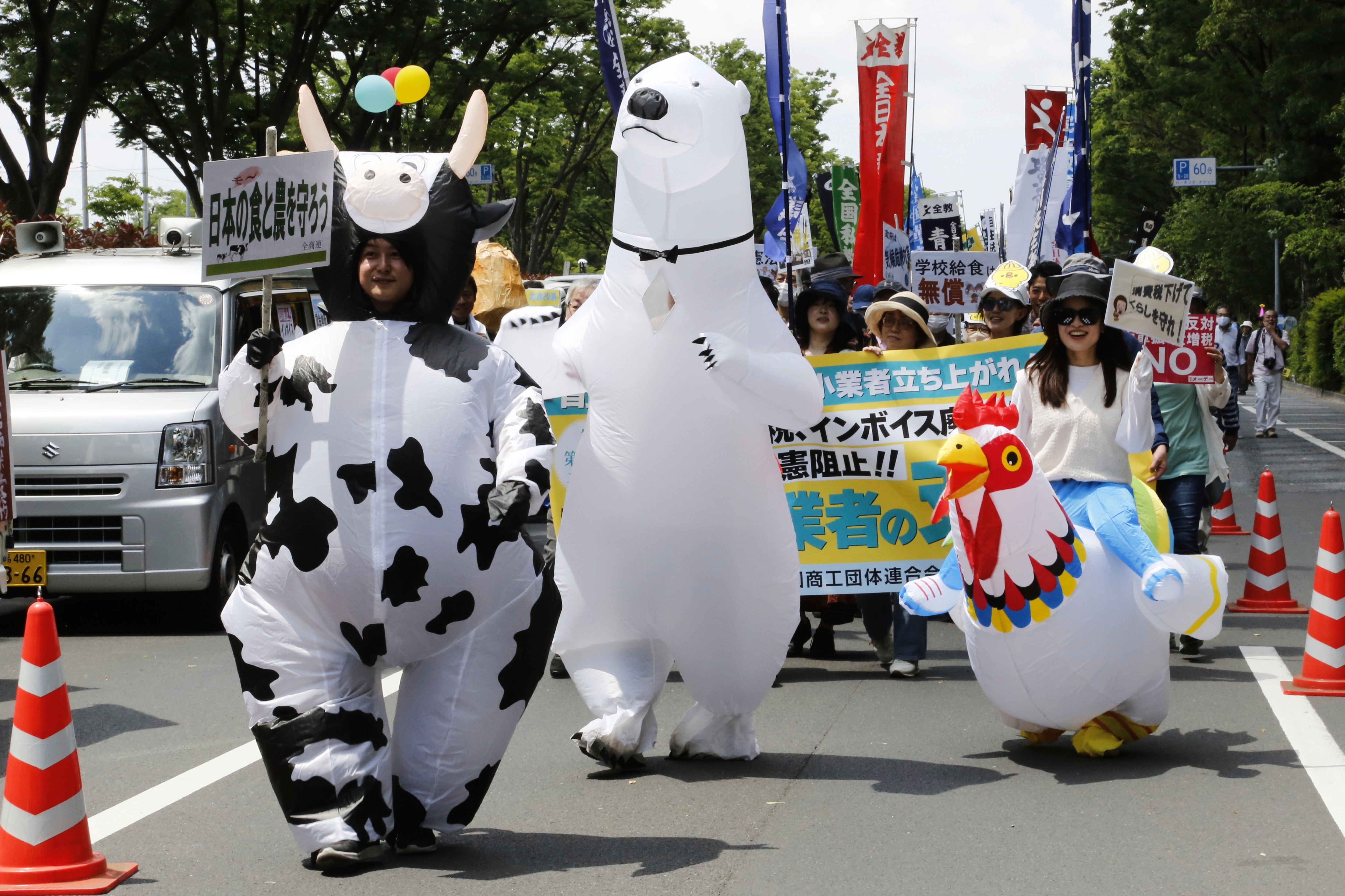 workers observe May Day with marches and demonstrations