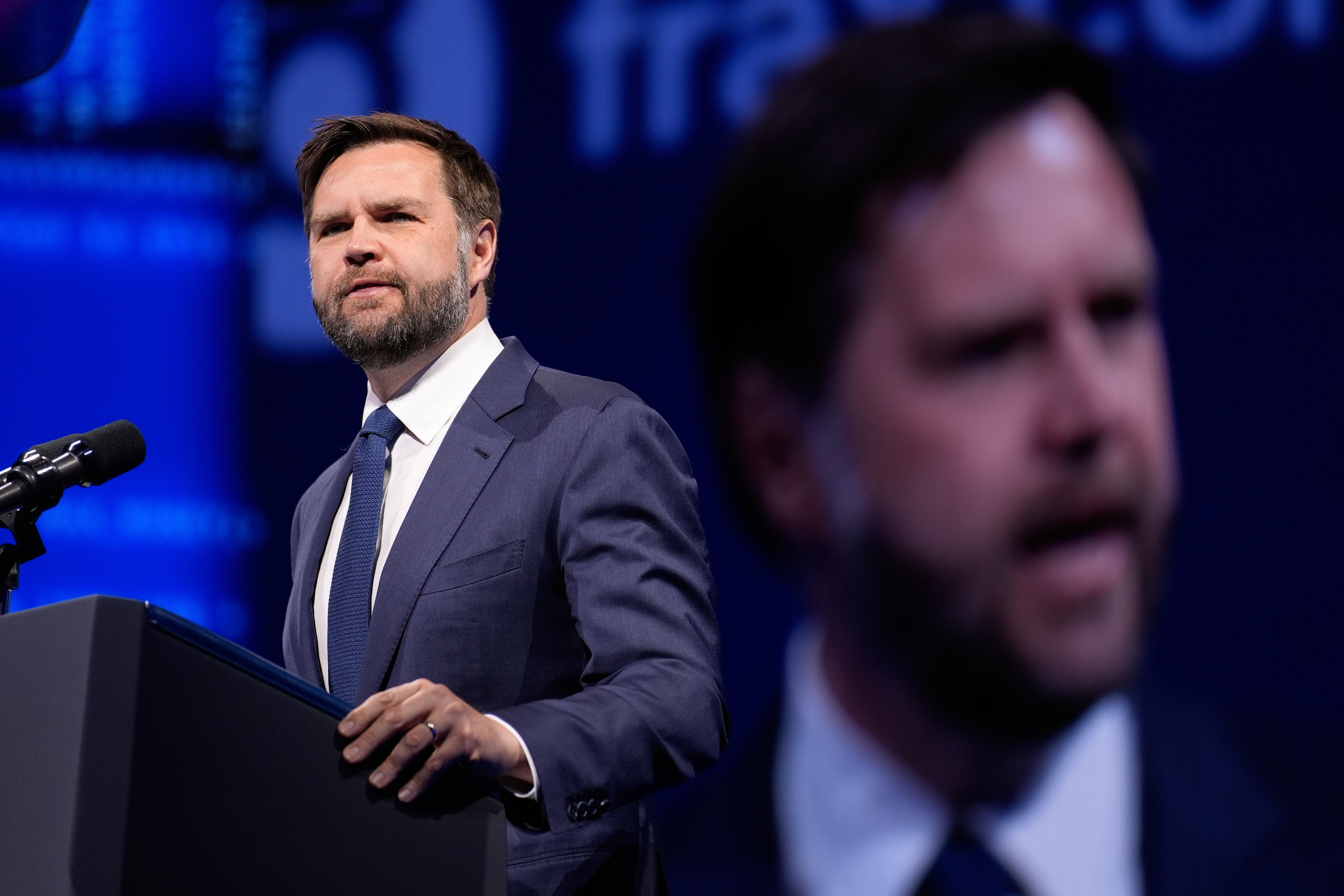 Vice President JD Vance speaks at Bitcoin 2025, Wednesday, May 28, 2025, in Las Vegas. (AP Photo/John Locher)