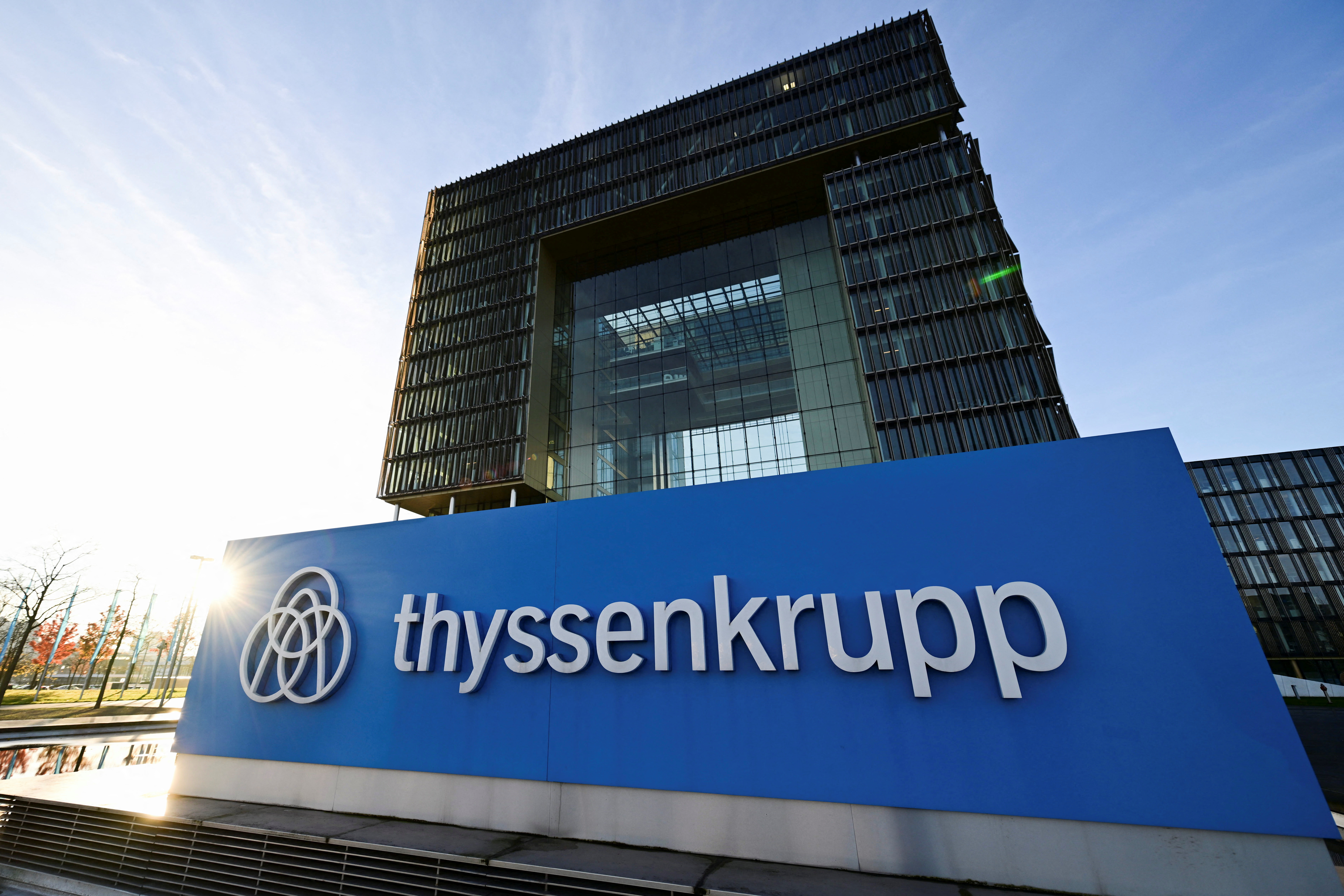 German company ThyssenKrupp is one of the two companies pension fund KLP is divesting from [Jana Rodenbusch/Reuters]