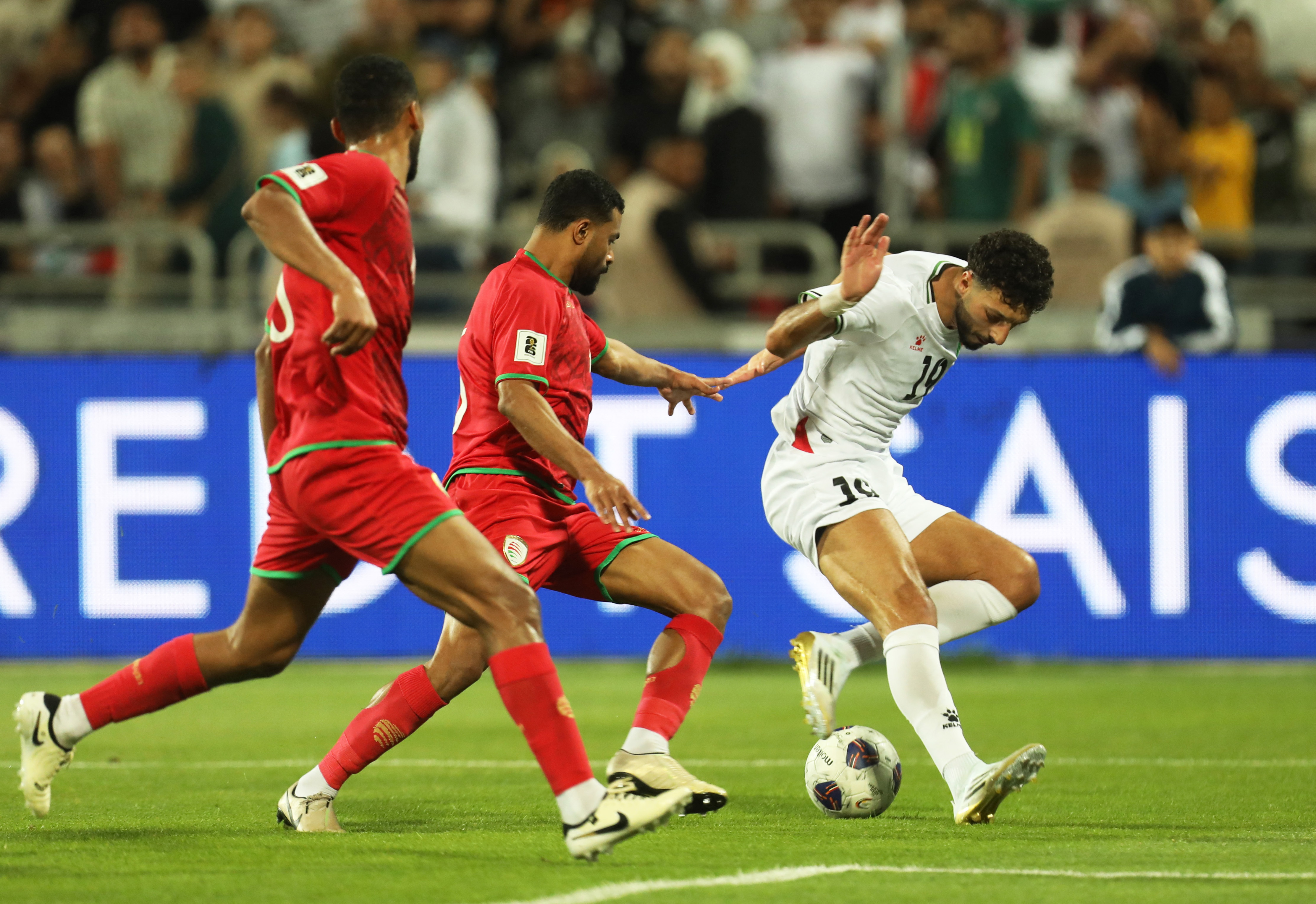 World Cup - AFC Qualifiers - Group B - Palestine v Oman - King Abdullah II Stadium, Amman, Jordan - June 10, 2025 Palestine's Wessam Ali in action 