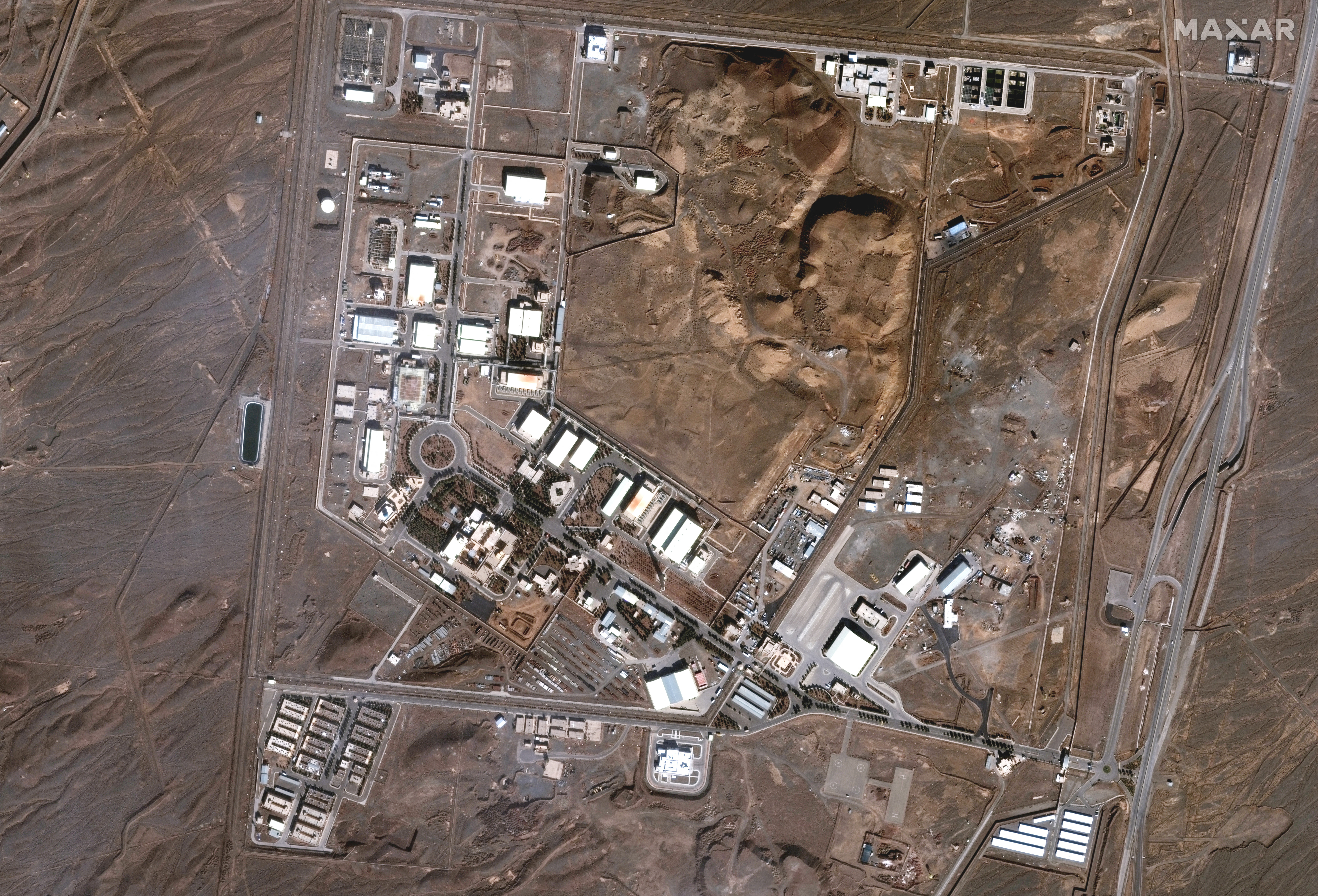 A satellite image shows the Natanz nuclear facility in Iran on January 24, 2025. [Handout/Maxar Technologies via Reuters] REUTERS]