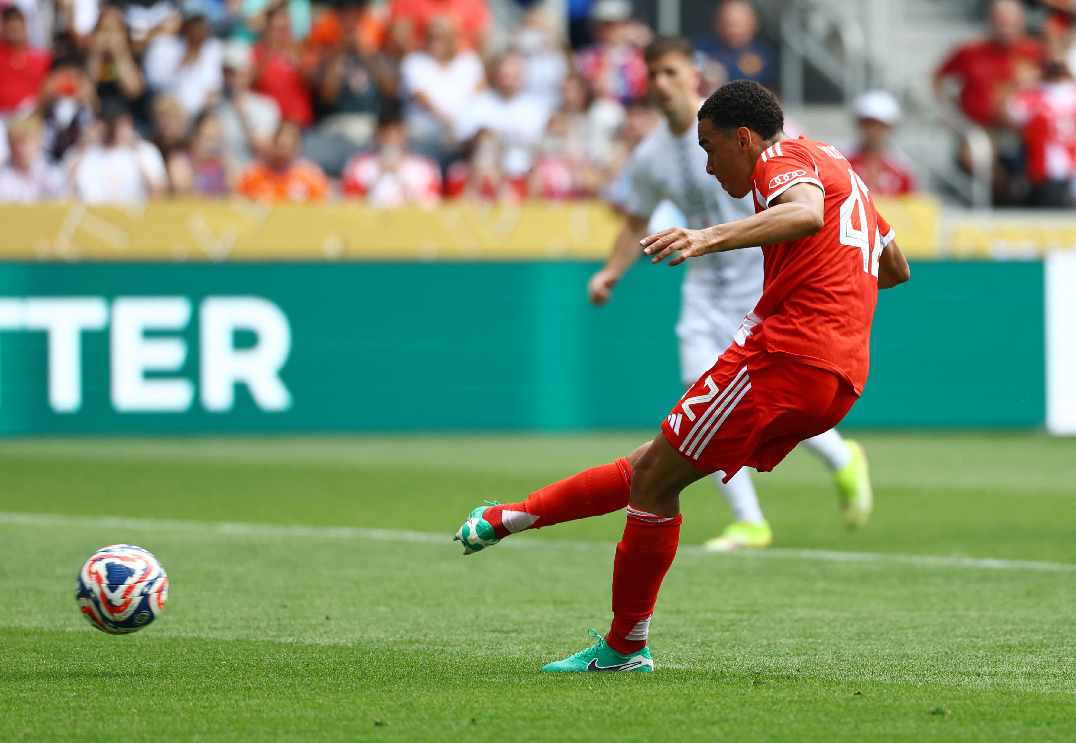 Jamal Musiala in action.