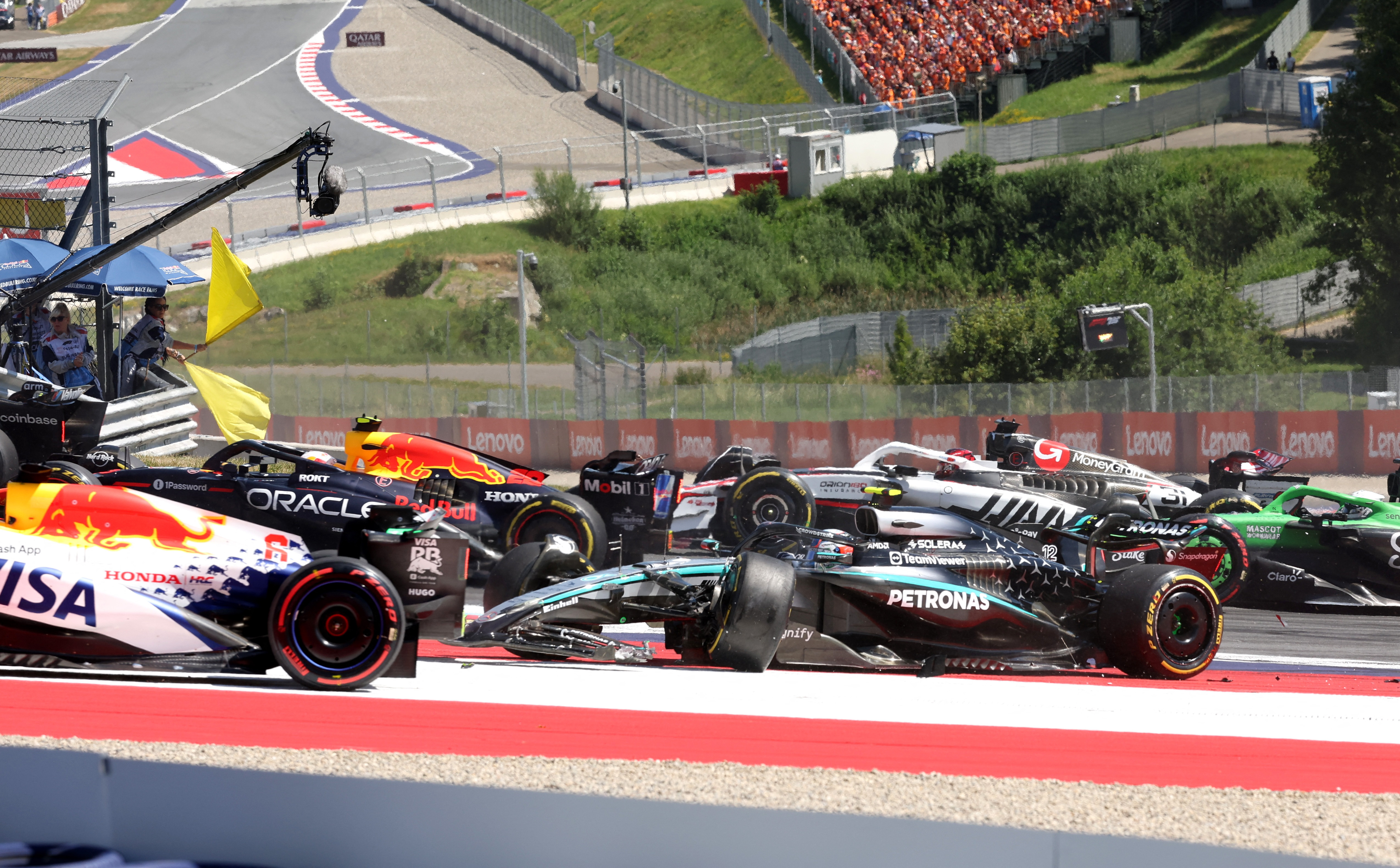 Max Verstappen in action.