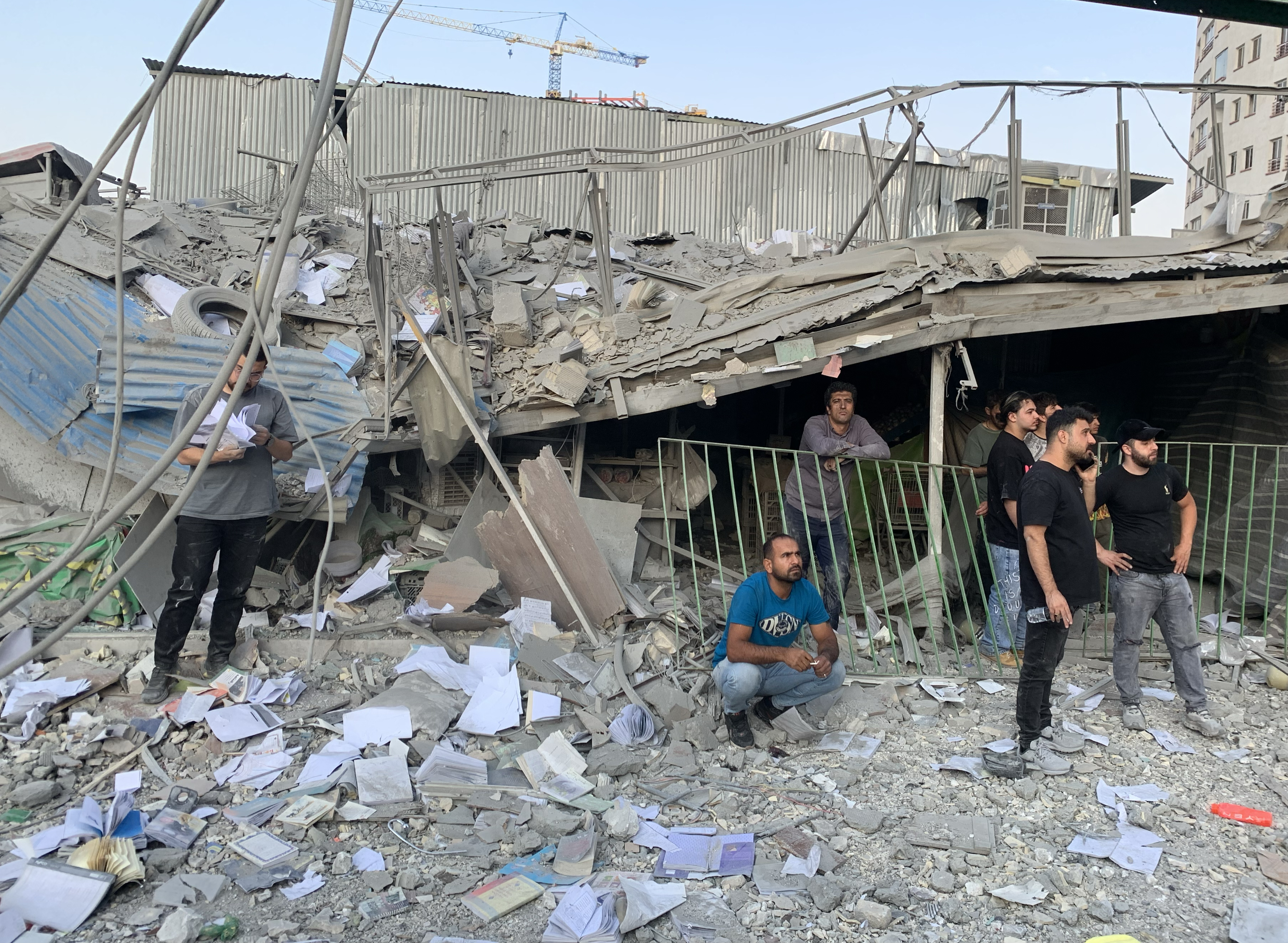 TEHRAN, IRAN - JUNE 13: A view of the scene following an attack in Iranian capital, Tehran, on June 13, 2025. Israeli Defense Minister Israel Katz has announced that Israel conducted strikes on Iran. ( Fatemeh Bahrami - Anadolu Agency )