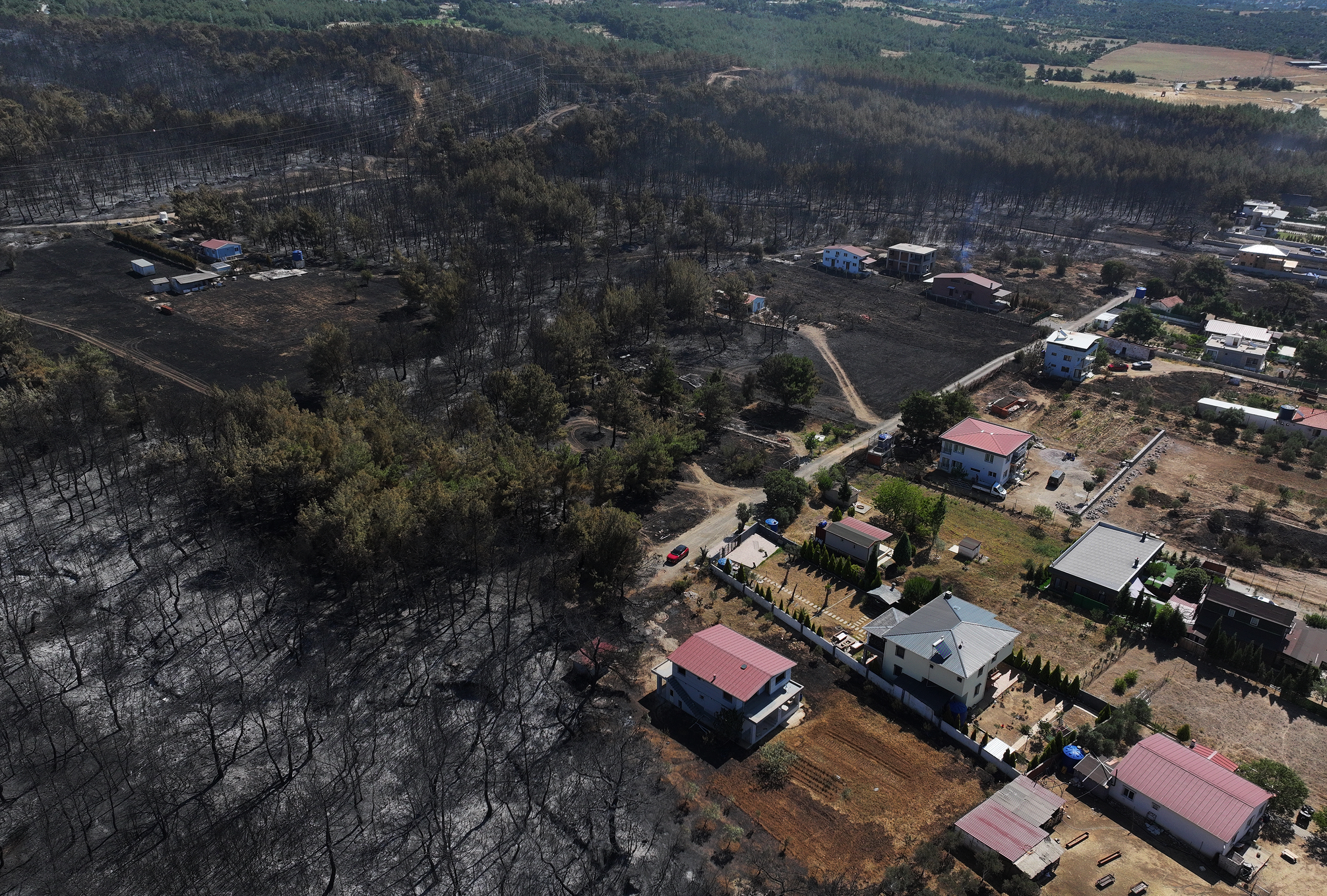 Firefighters in Turkey are battling wildfires for a second day