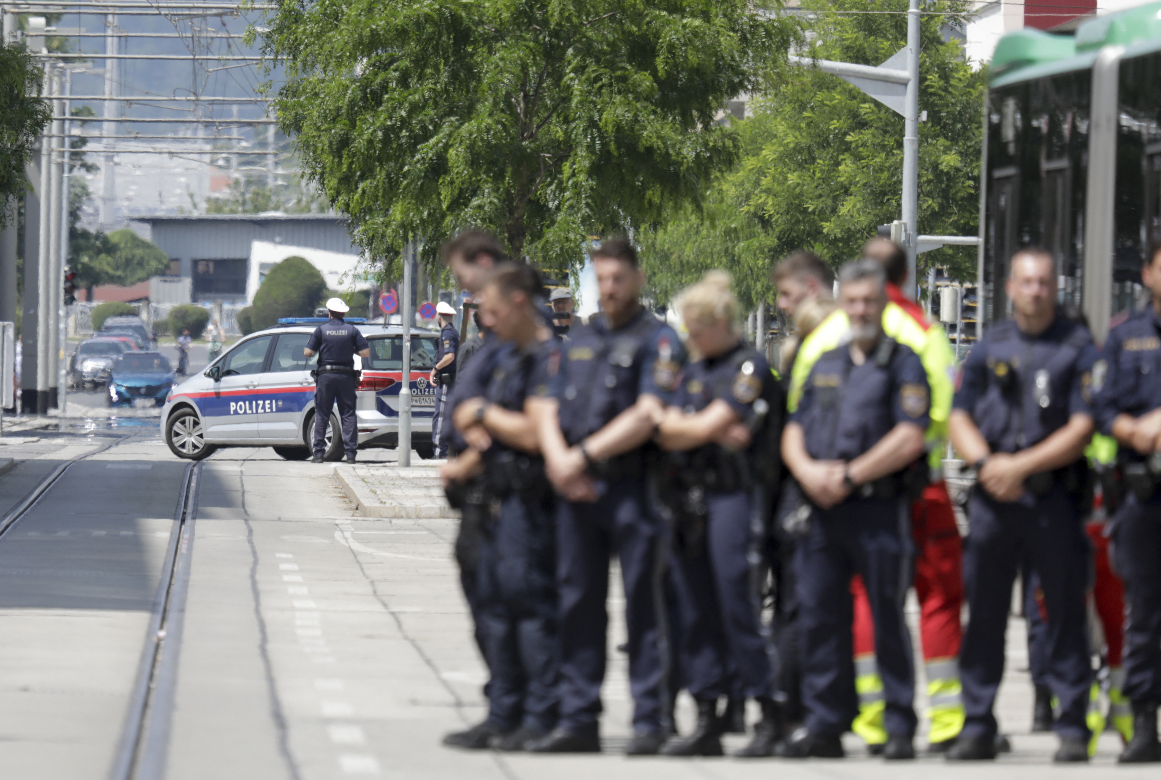 Photos from the school shooting in Austria