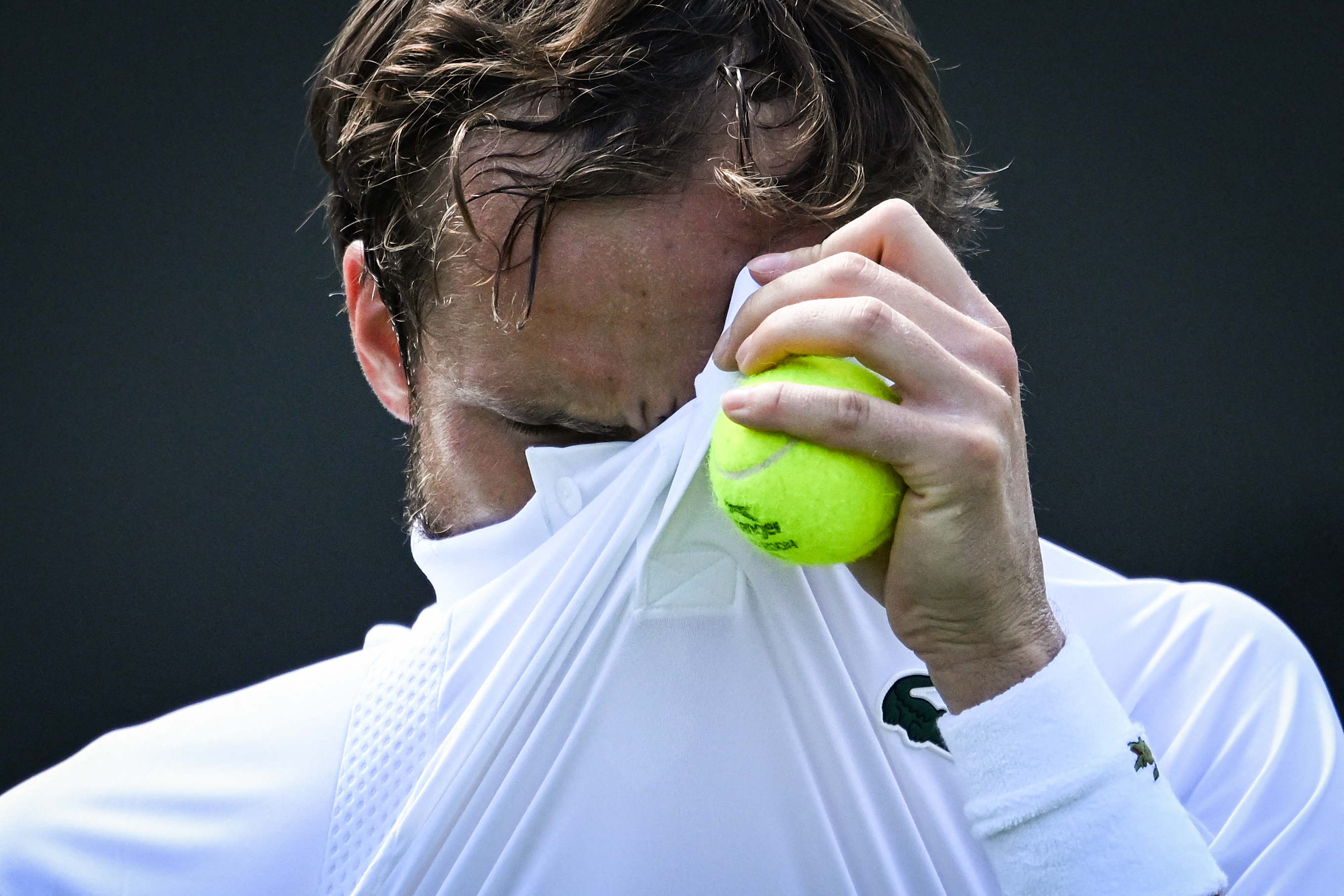 Daniil Medvedev reacts.