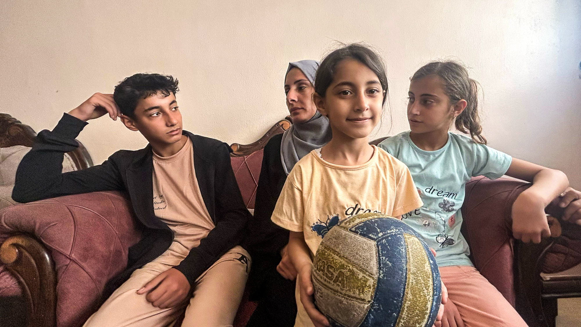 Mohamed Safi's wife and children.