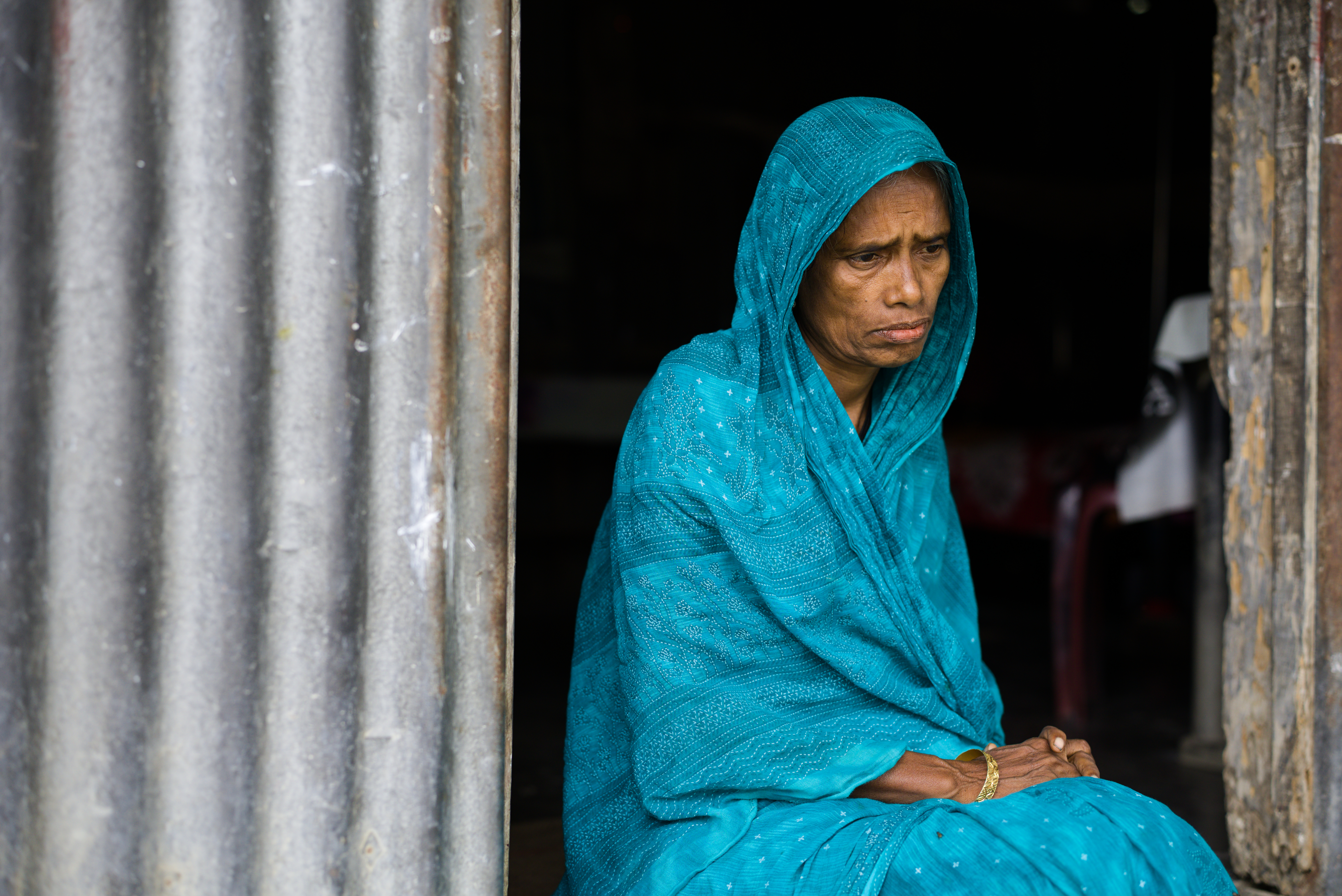 Shona Banu, a resident of the Barpeta district in Assam, was pushed towards Bangladesh on May 27 [Kazi Sharowar Hussain/Al Jazeera]