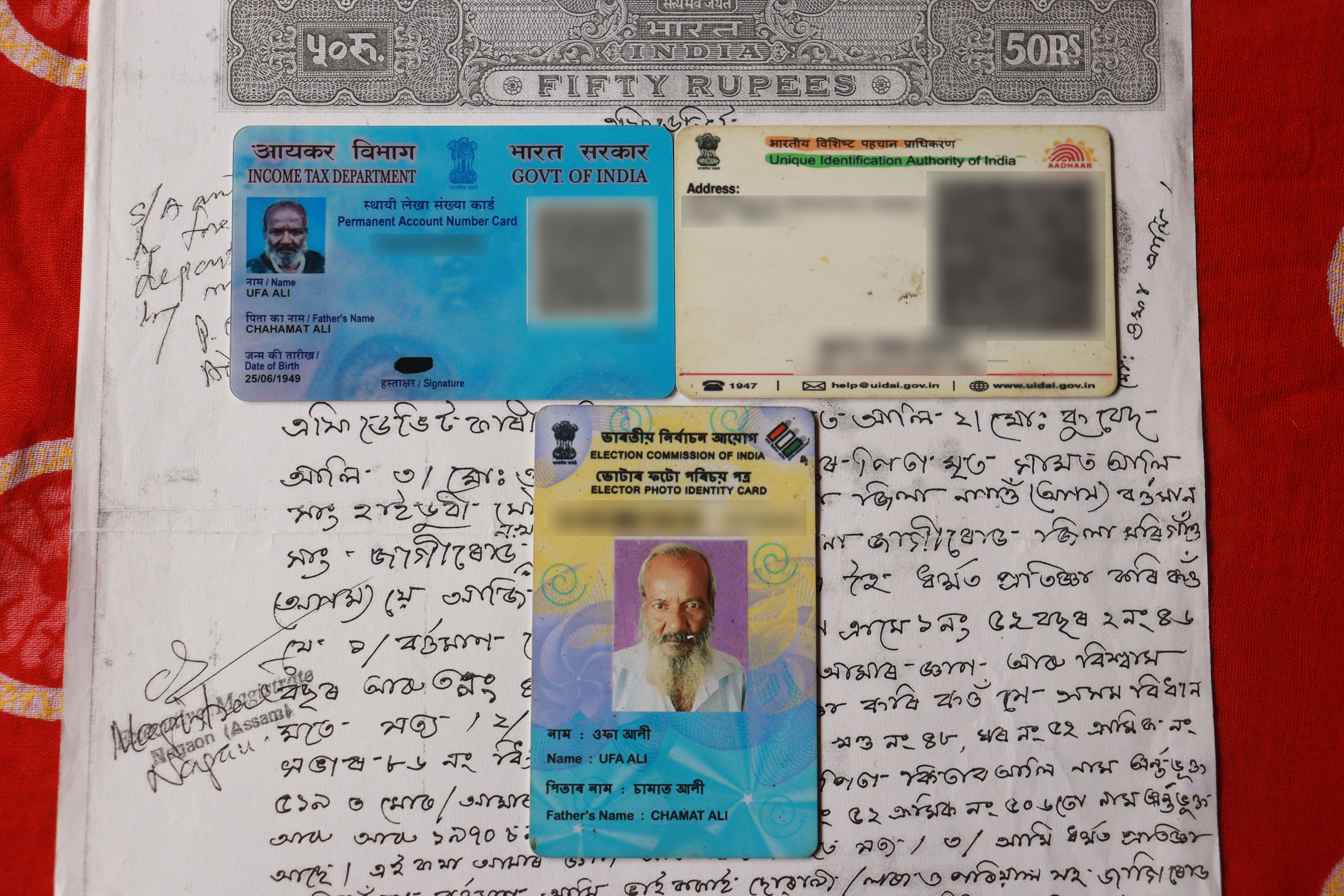 Assam Muslims Ufa Ali papers 