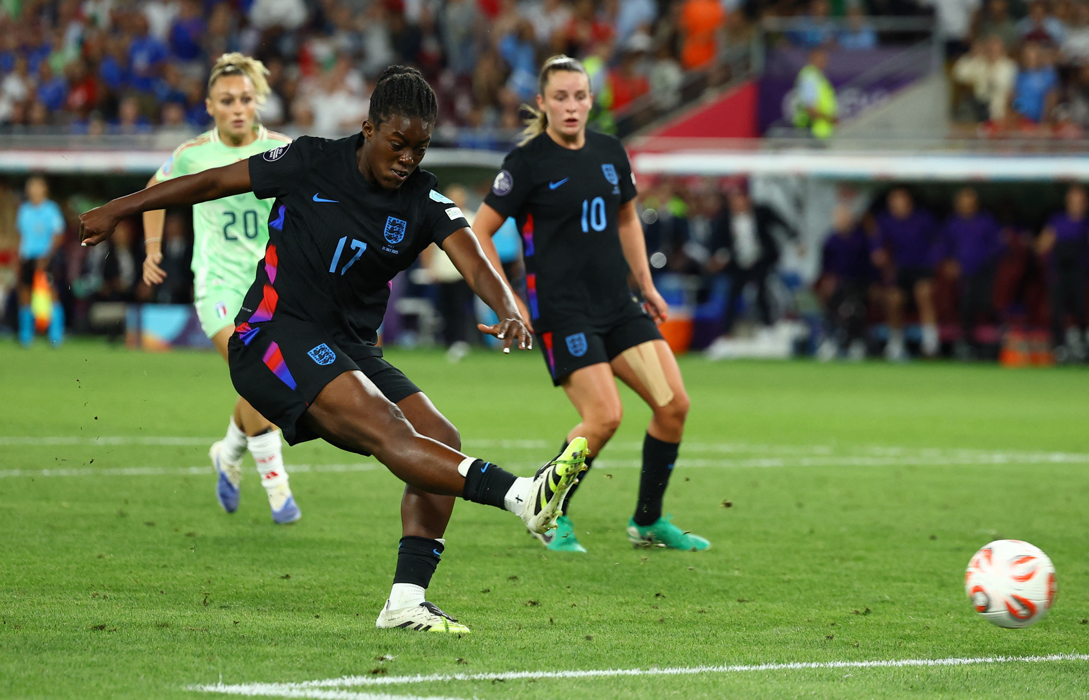 Michelle Agyemang in action.