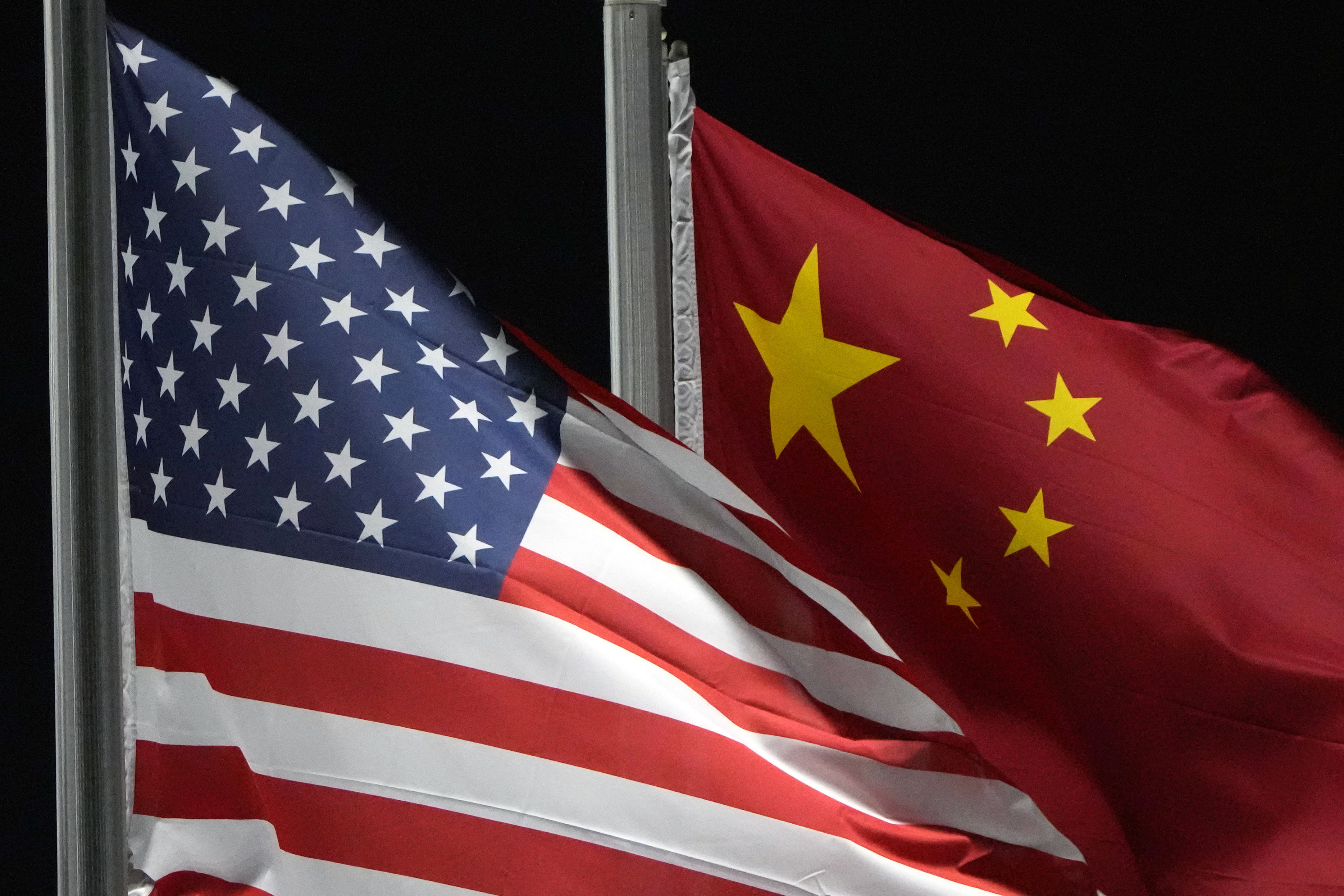 US-China flags