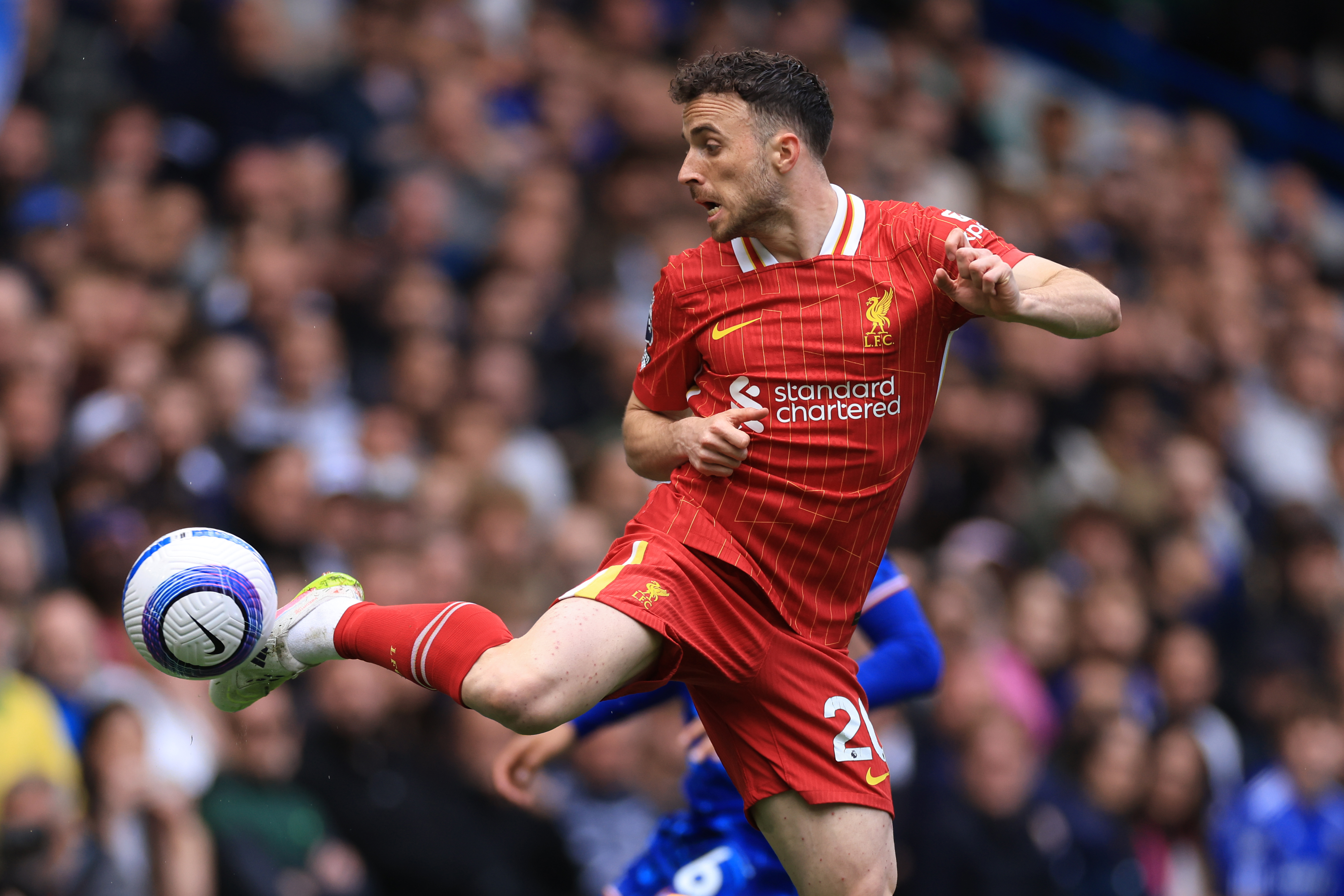 Diogo Jota inaction.