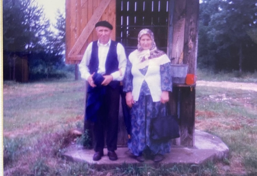Mesic's parents, Selim and Zaha, reached Tuzla with other refugees. When he found them, they were frail but grateful one of their five sons had survived [Courtesy of Hajrudin Mesic]