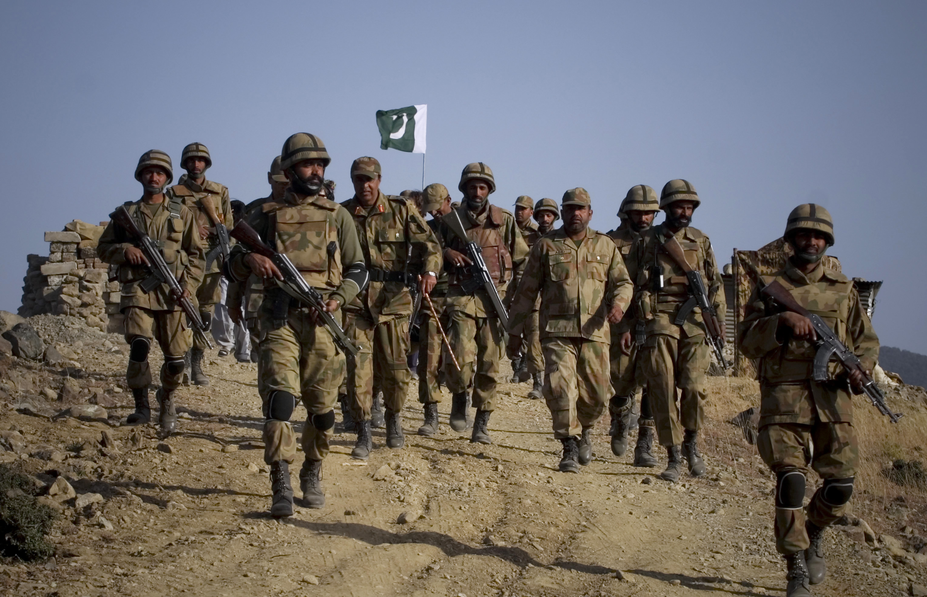 Pakistani soldiers in Waziristan.