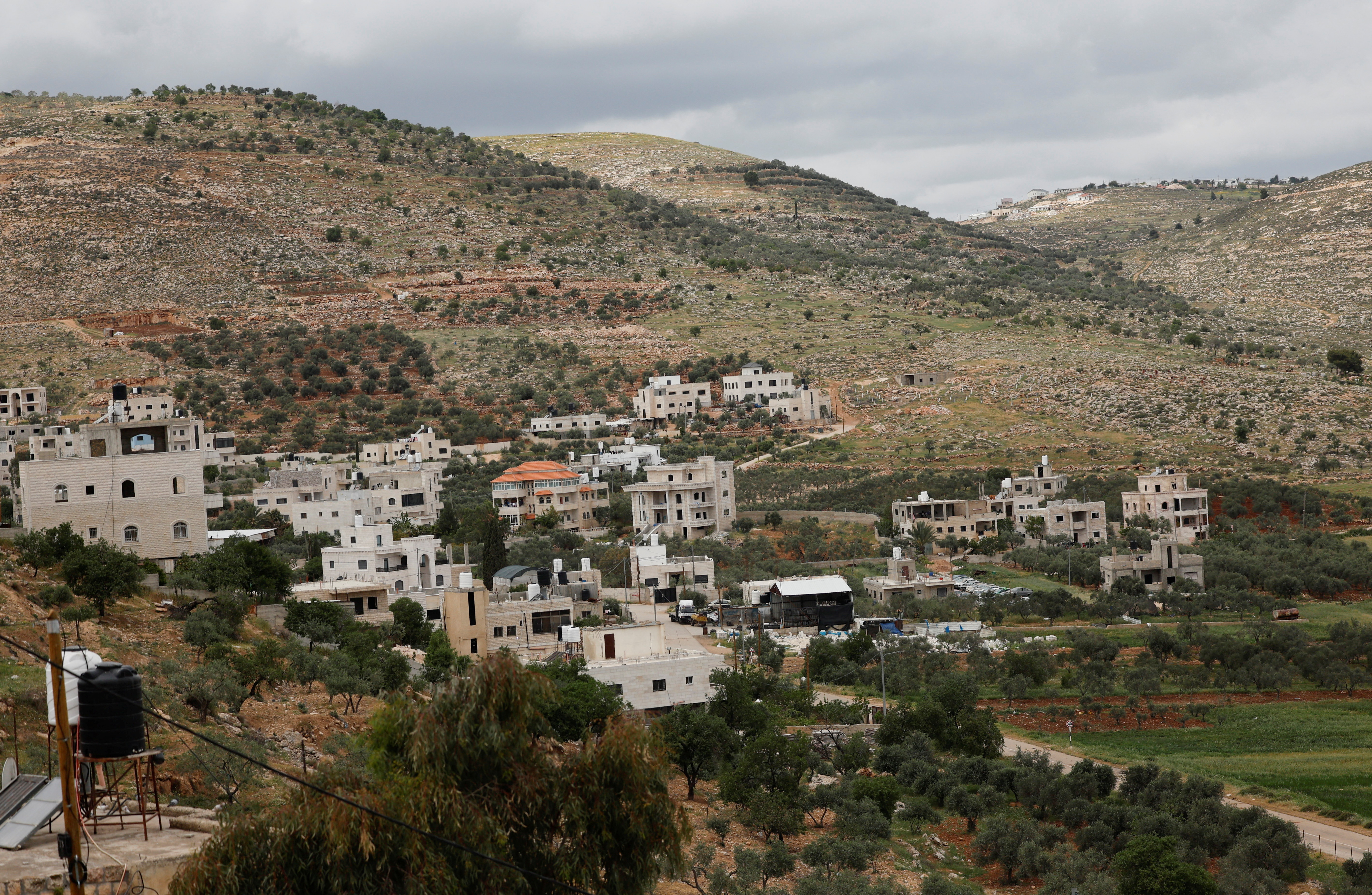A view of al-Mughayyir, a Palestinian village near Ramallah