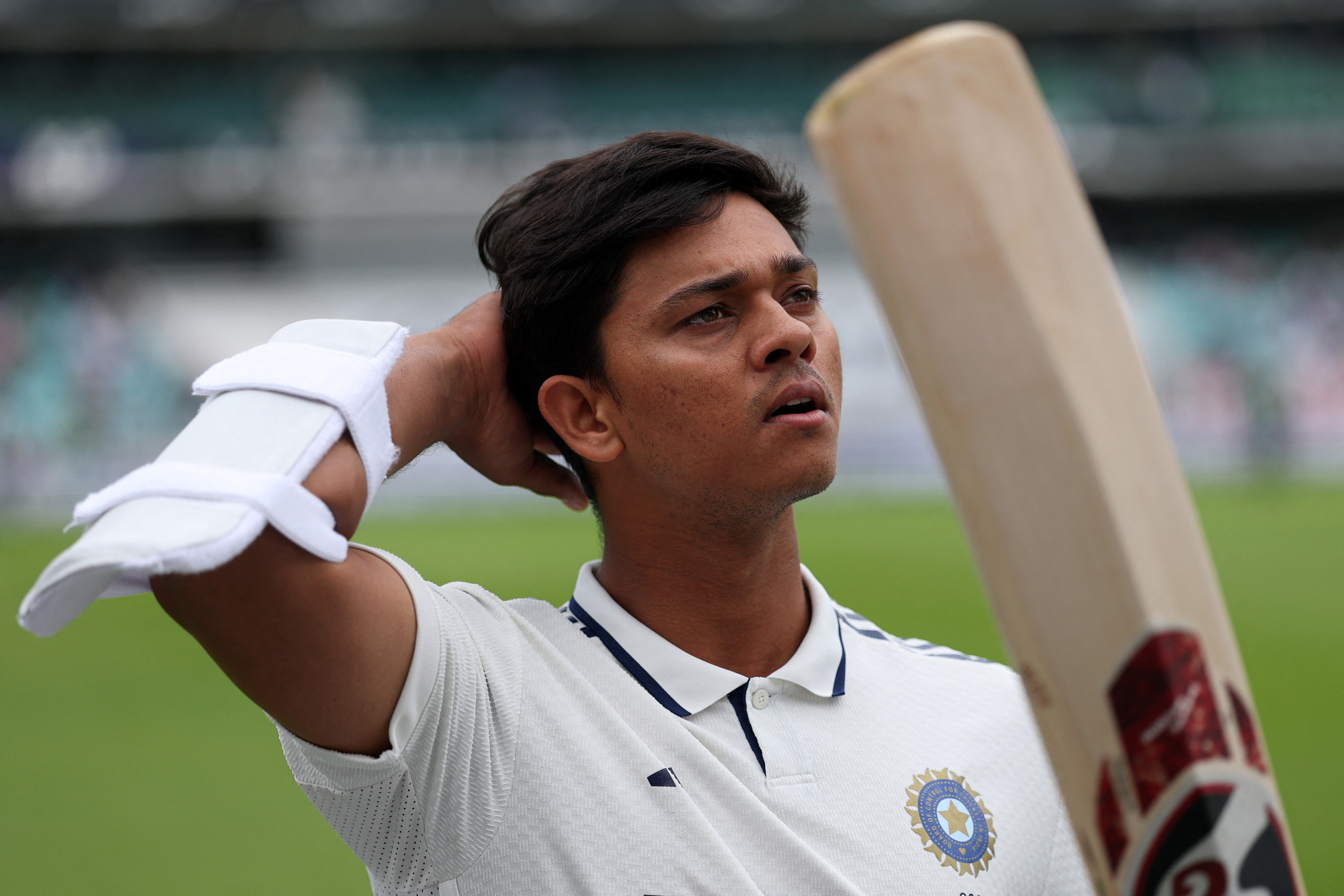 Yashasvi Jaiswal reacts.