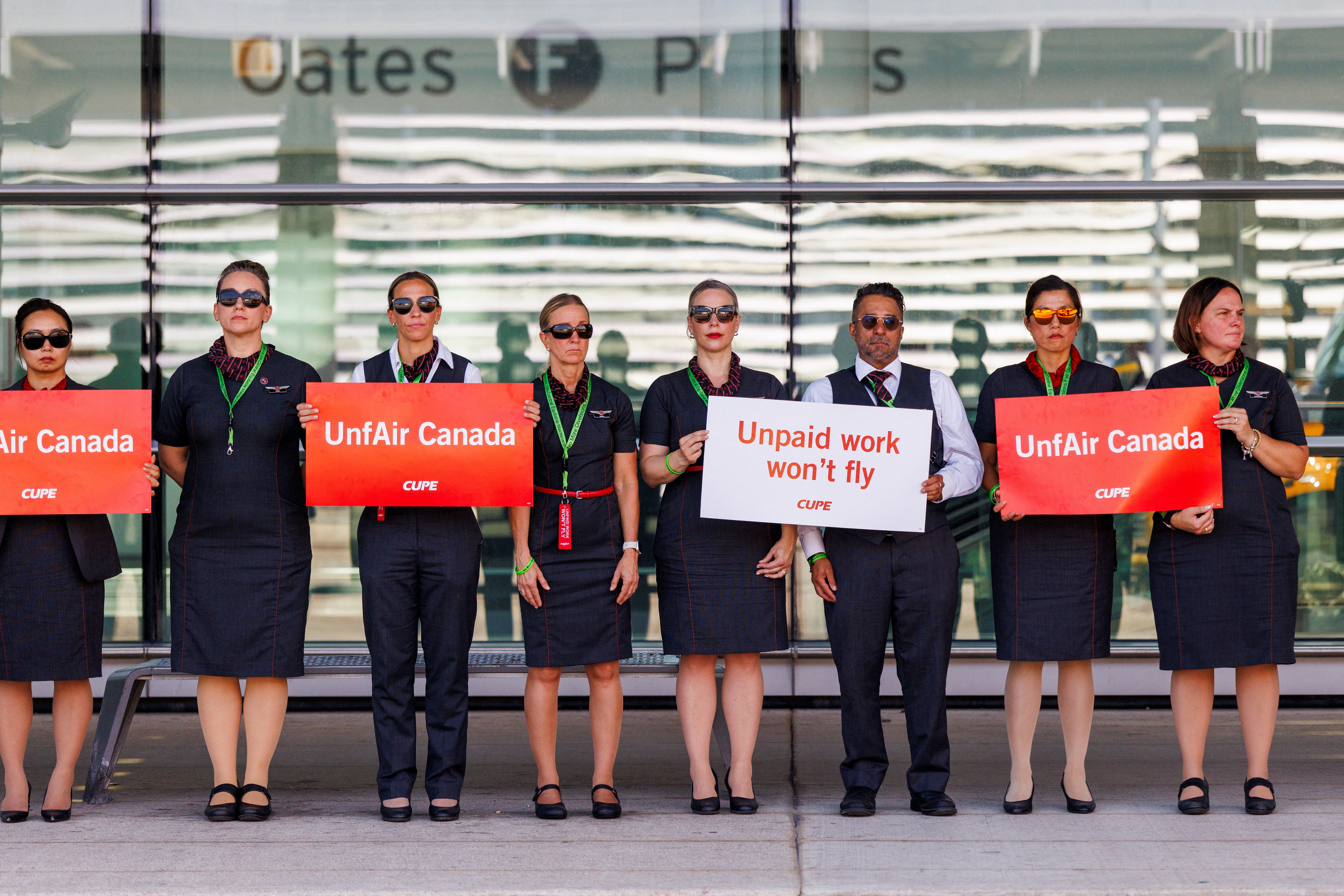 Air Canada protests