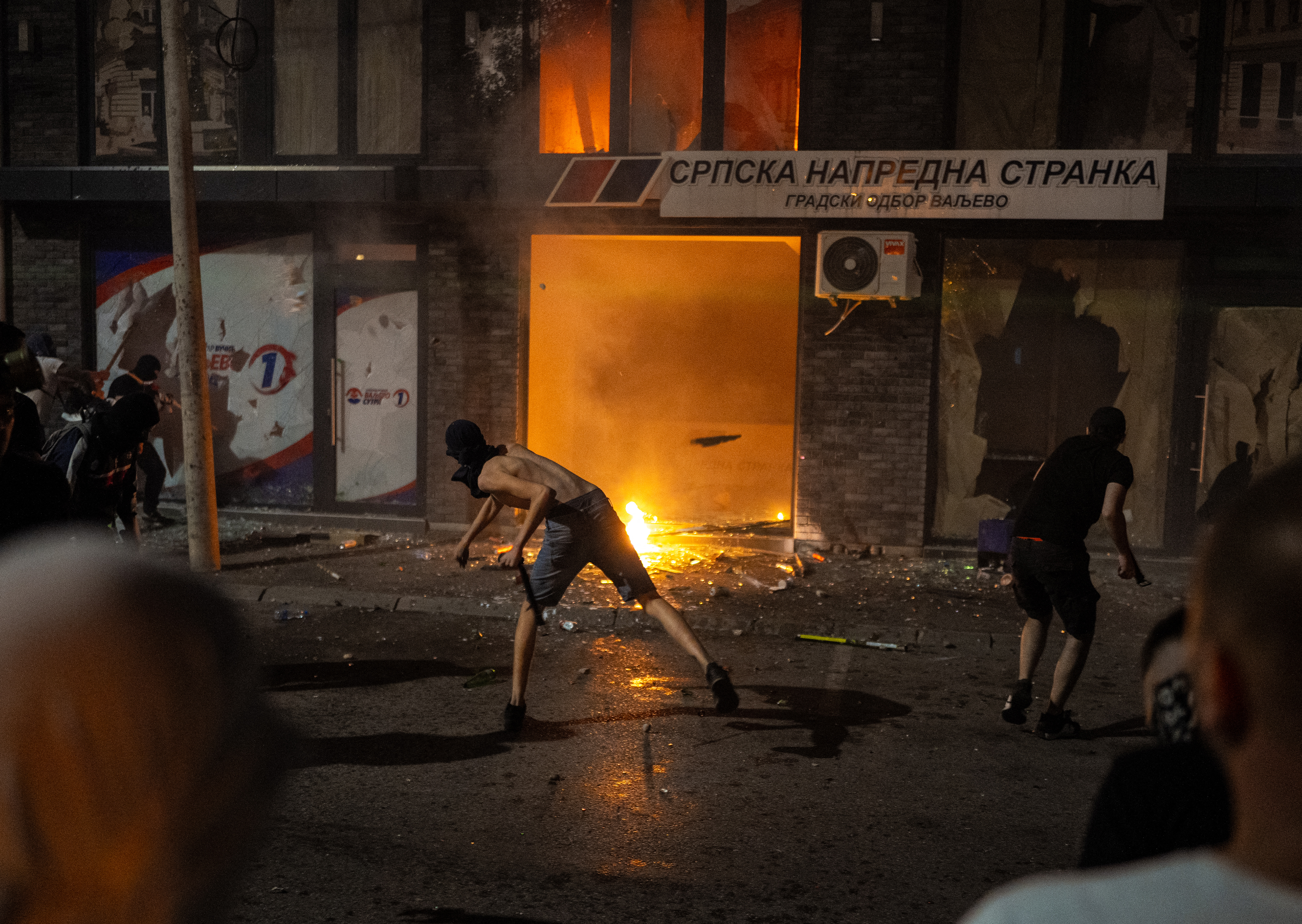 Clashes erupt in several Serbian cities in fifth night of unrest