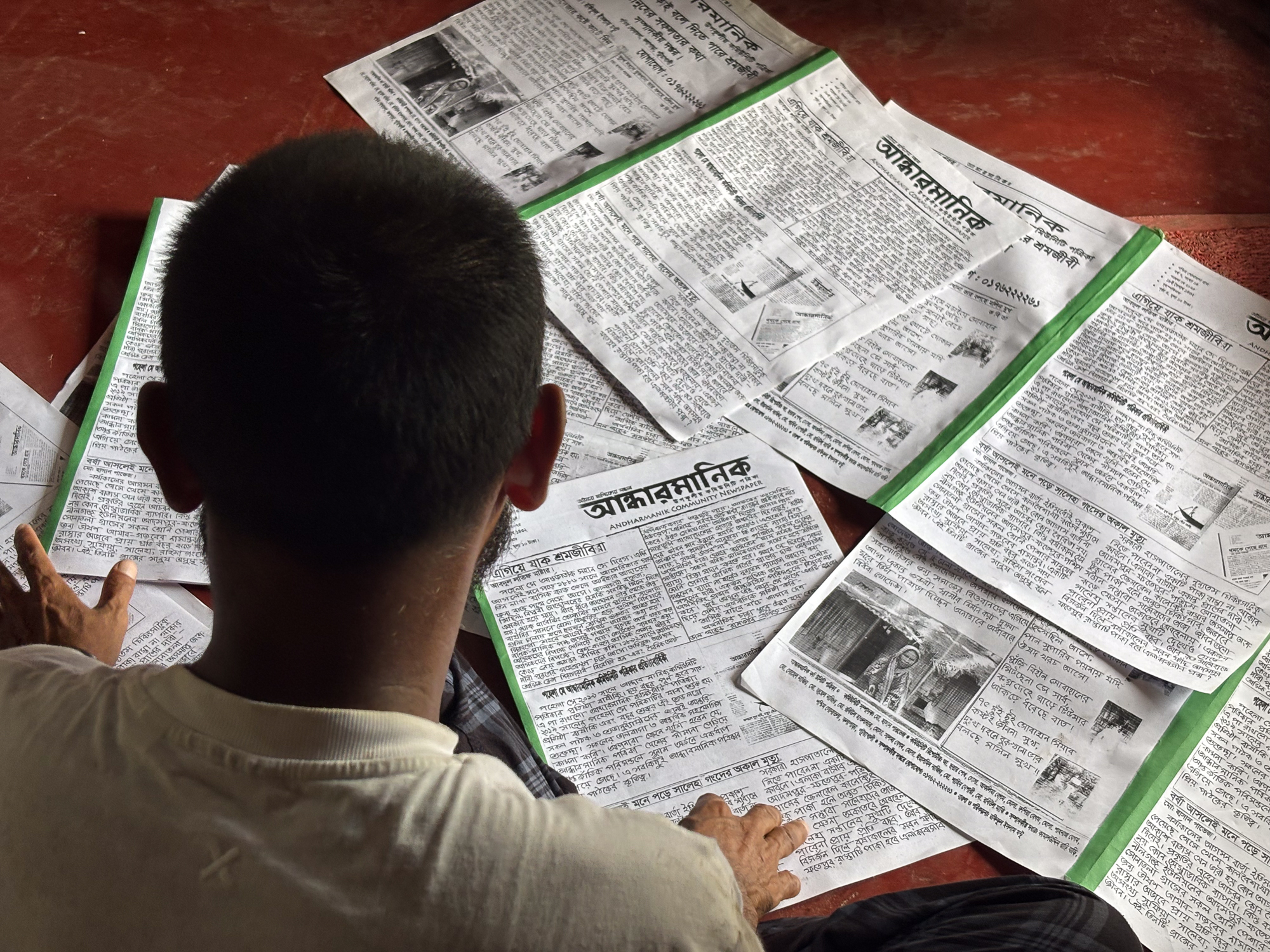 Handwritten newspaper [Diwash Gahatraj/Al Jazeera]