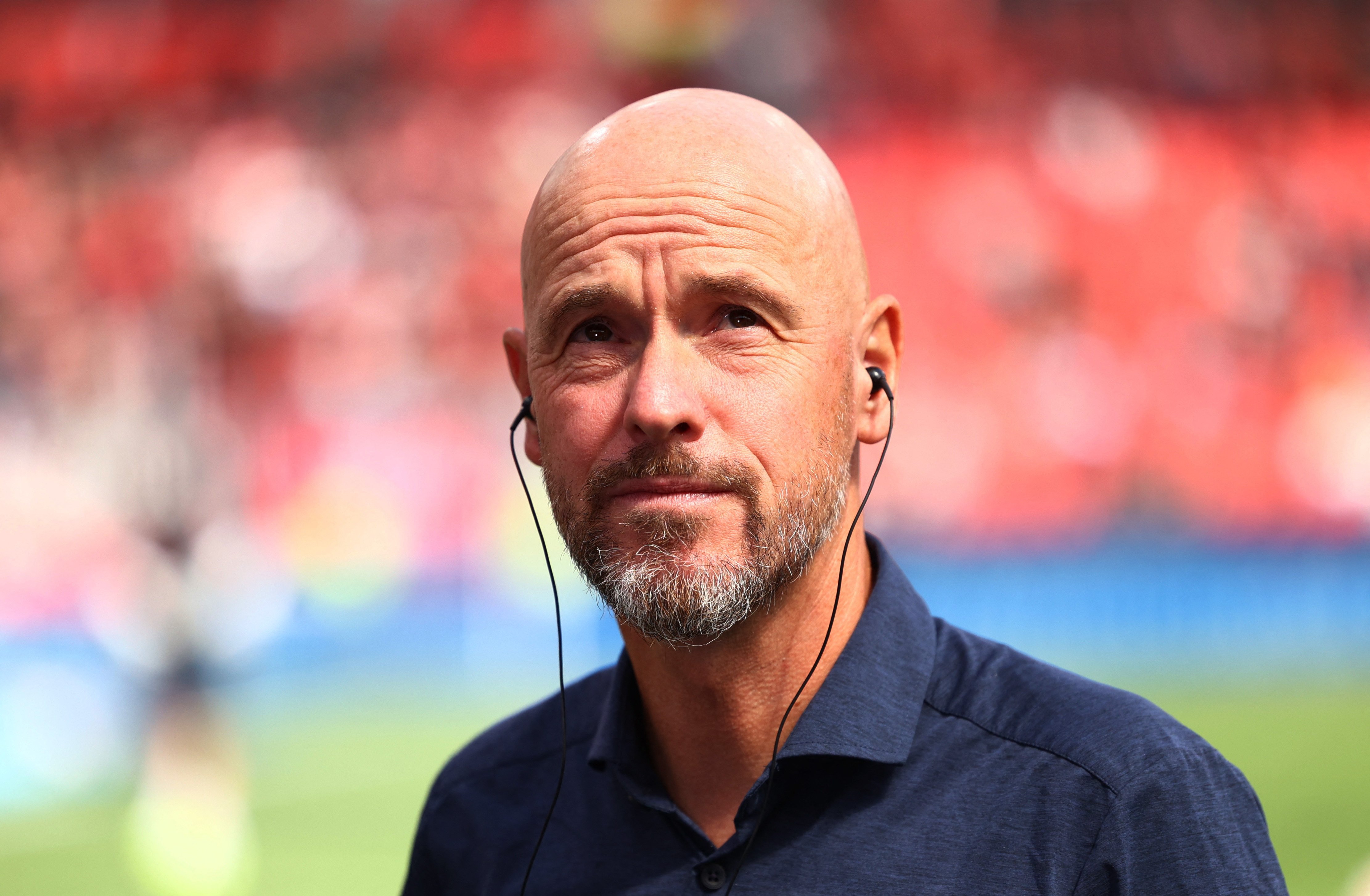 Erik ten Hag reacts.