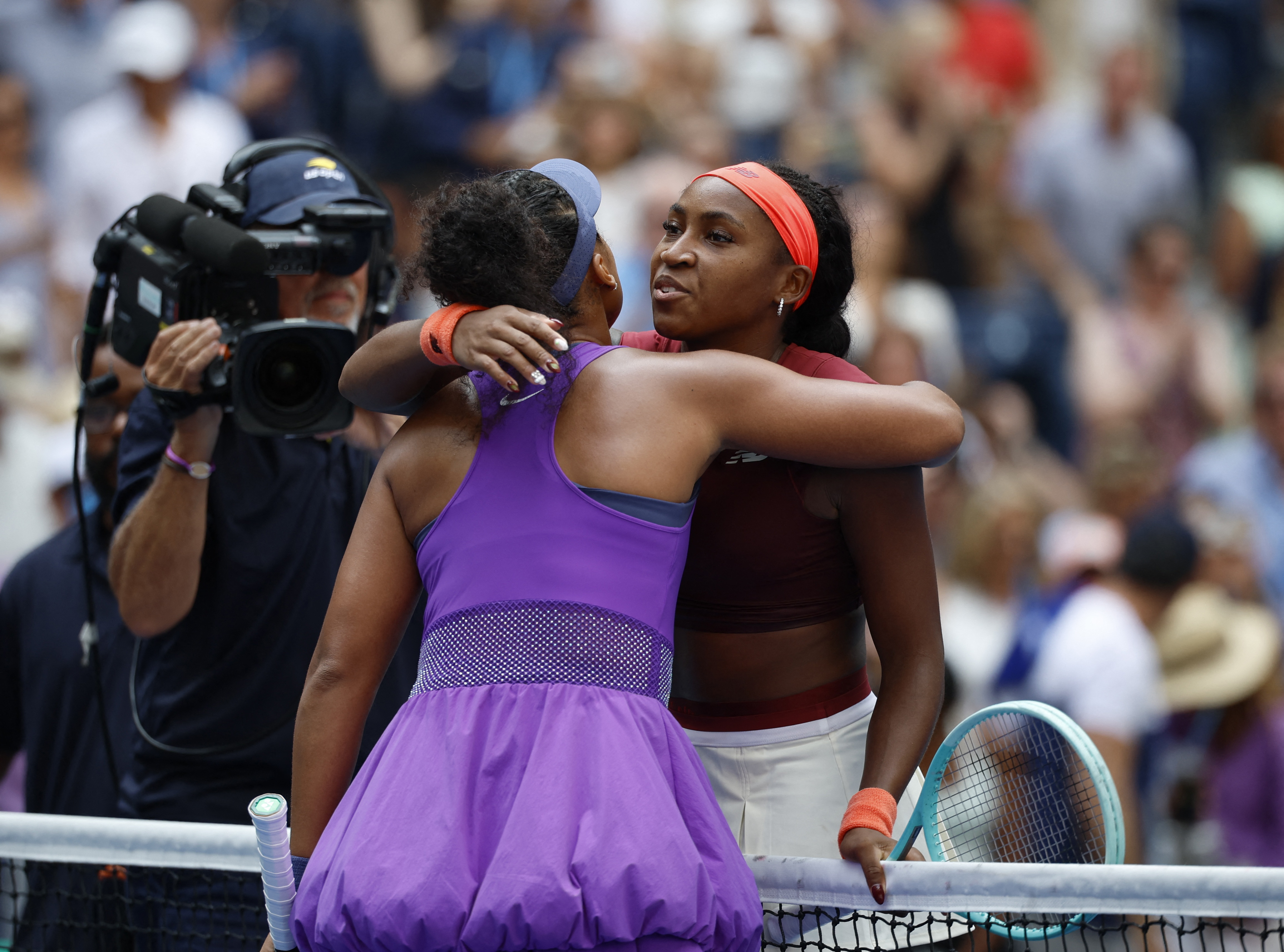 Osaka and Gauff react.
