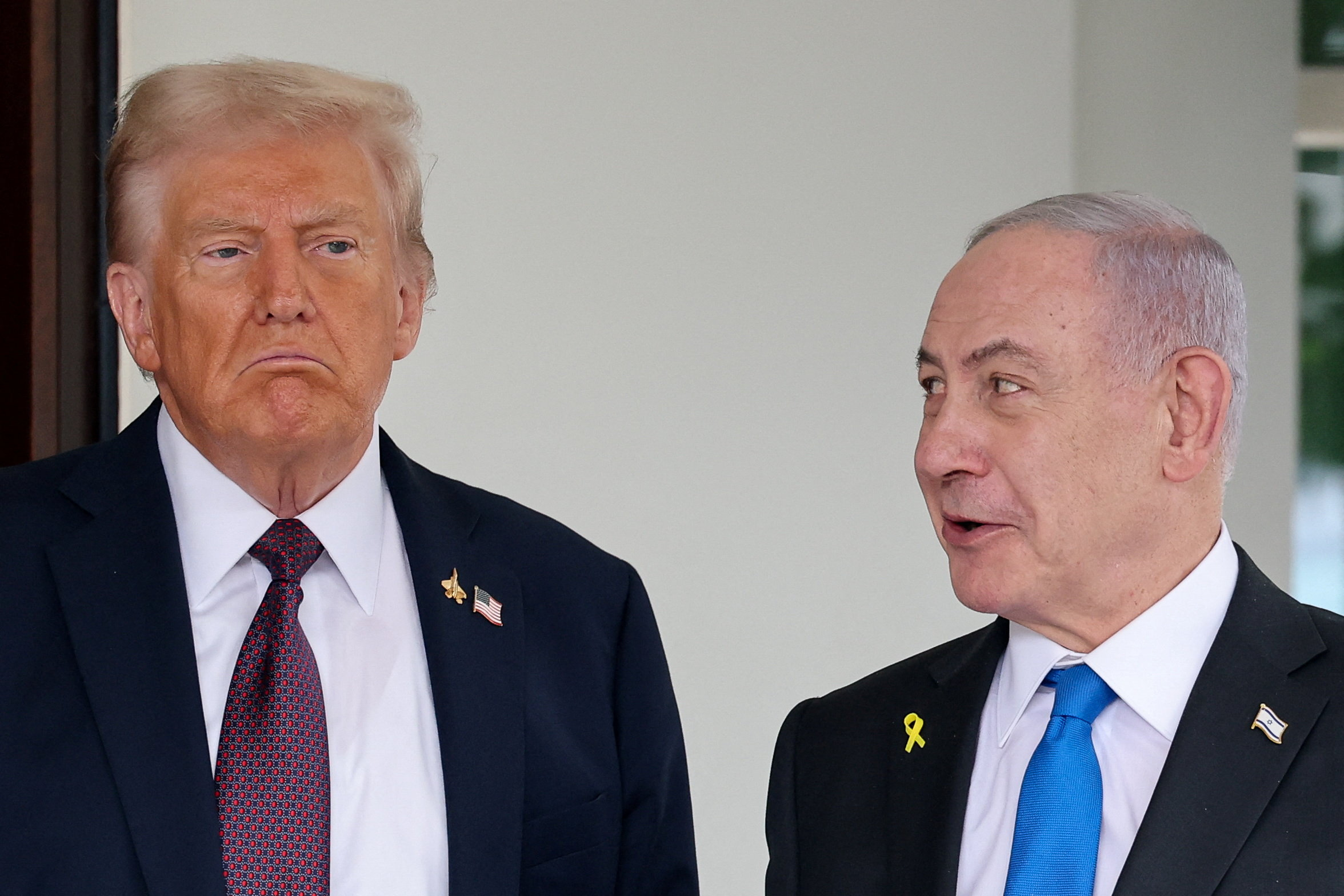 Trump and Netayahu
