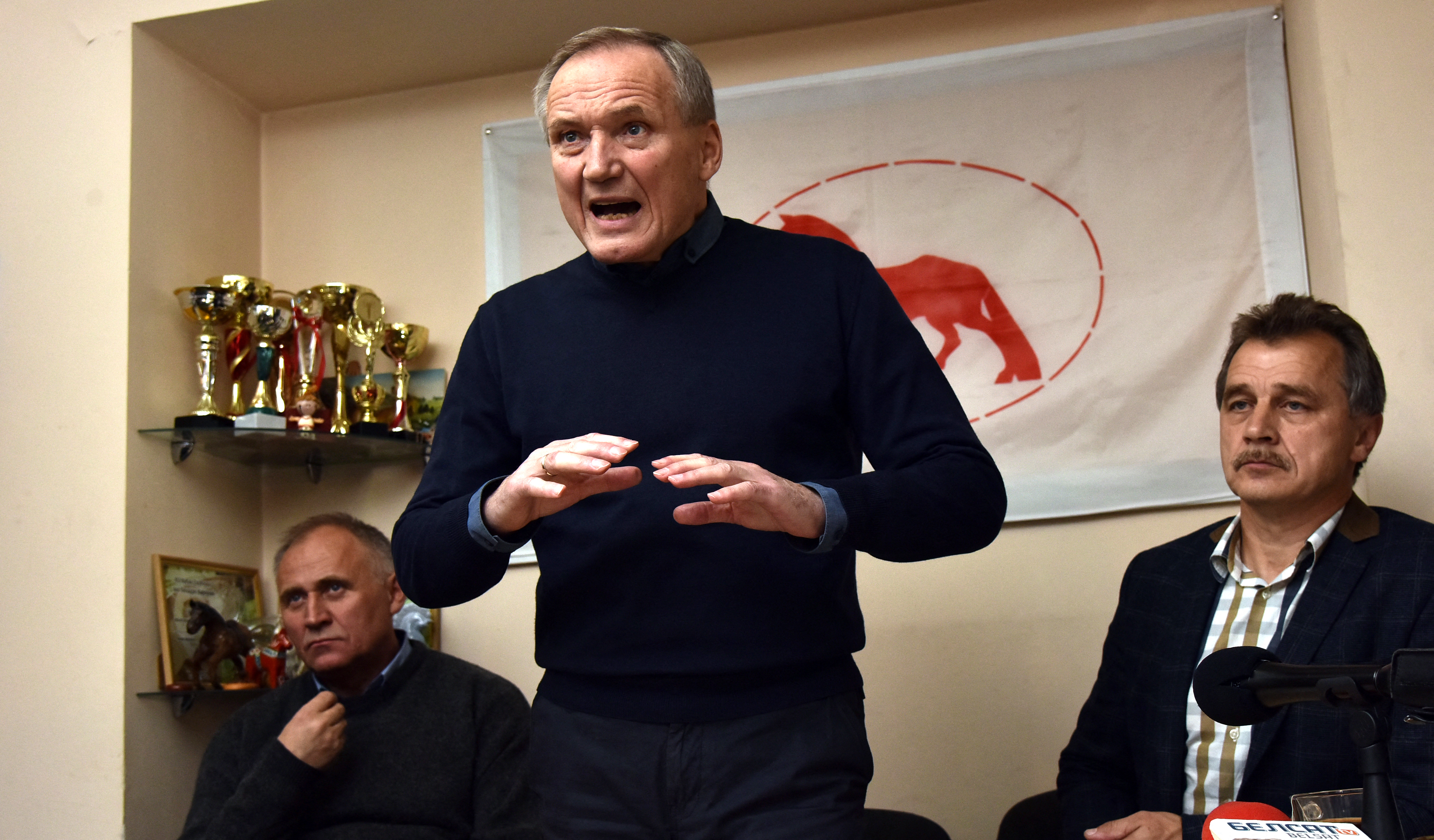 Belarus' opposition figure Mikola Statkevich
