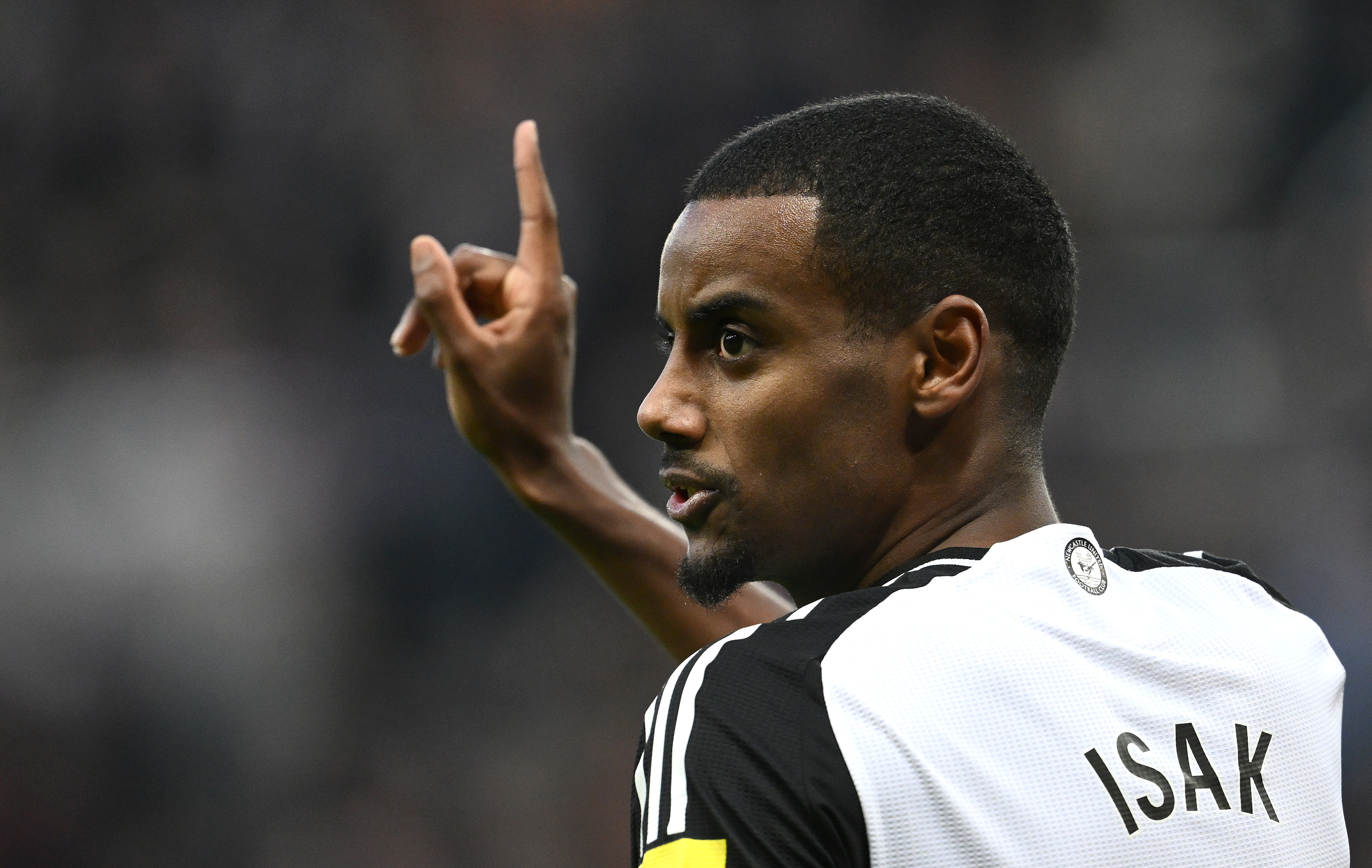 Alexander Isak reacts.