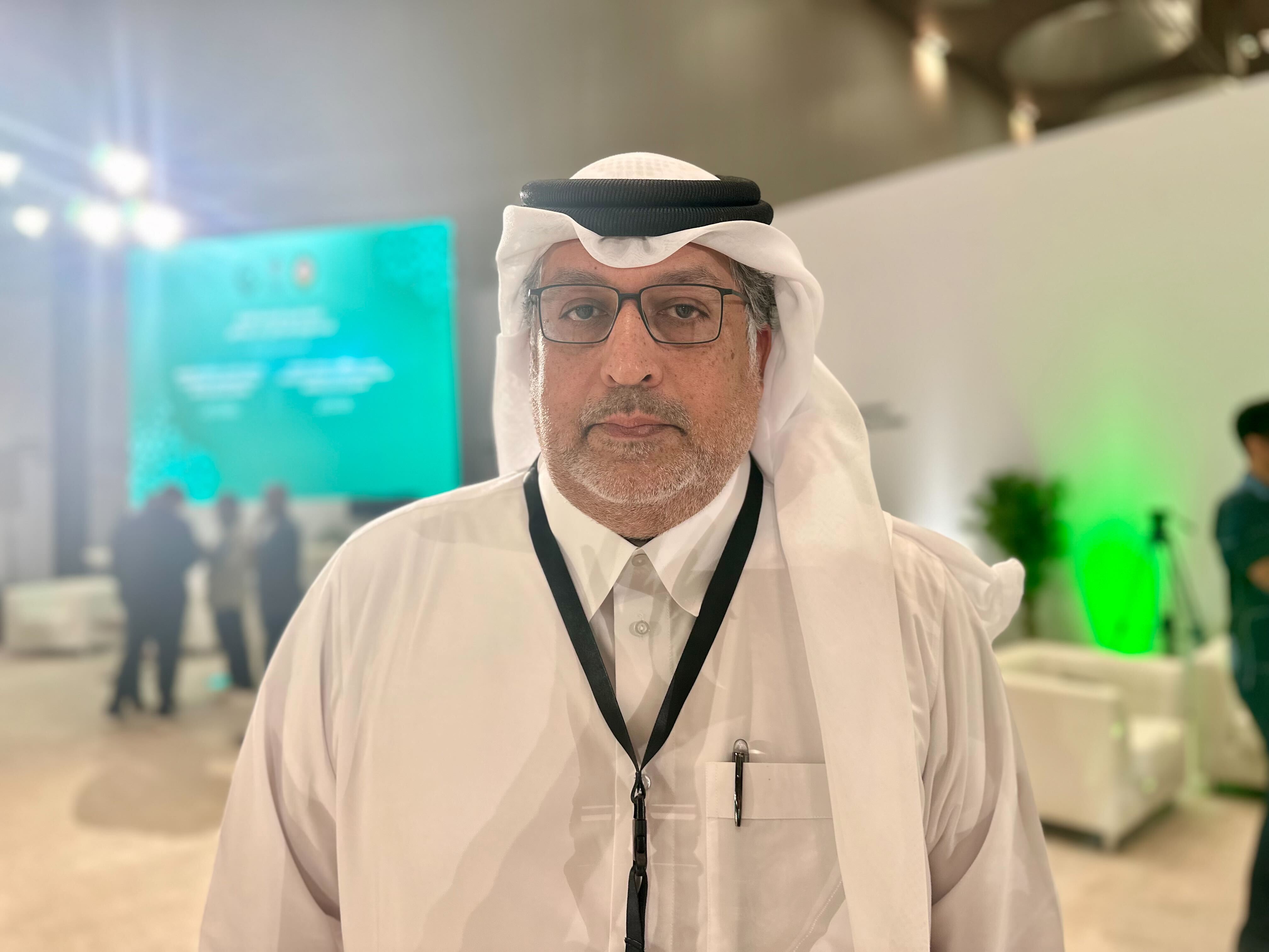 Faisal Abdulhameed al-Mudhahka, the chief editor of the Gulf Times, at the emergency summit 