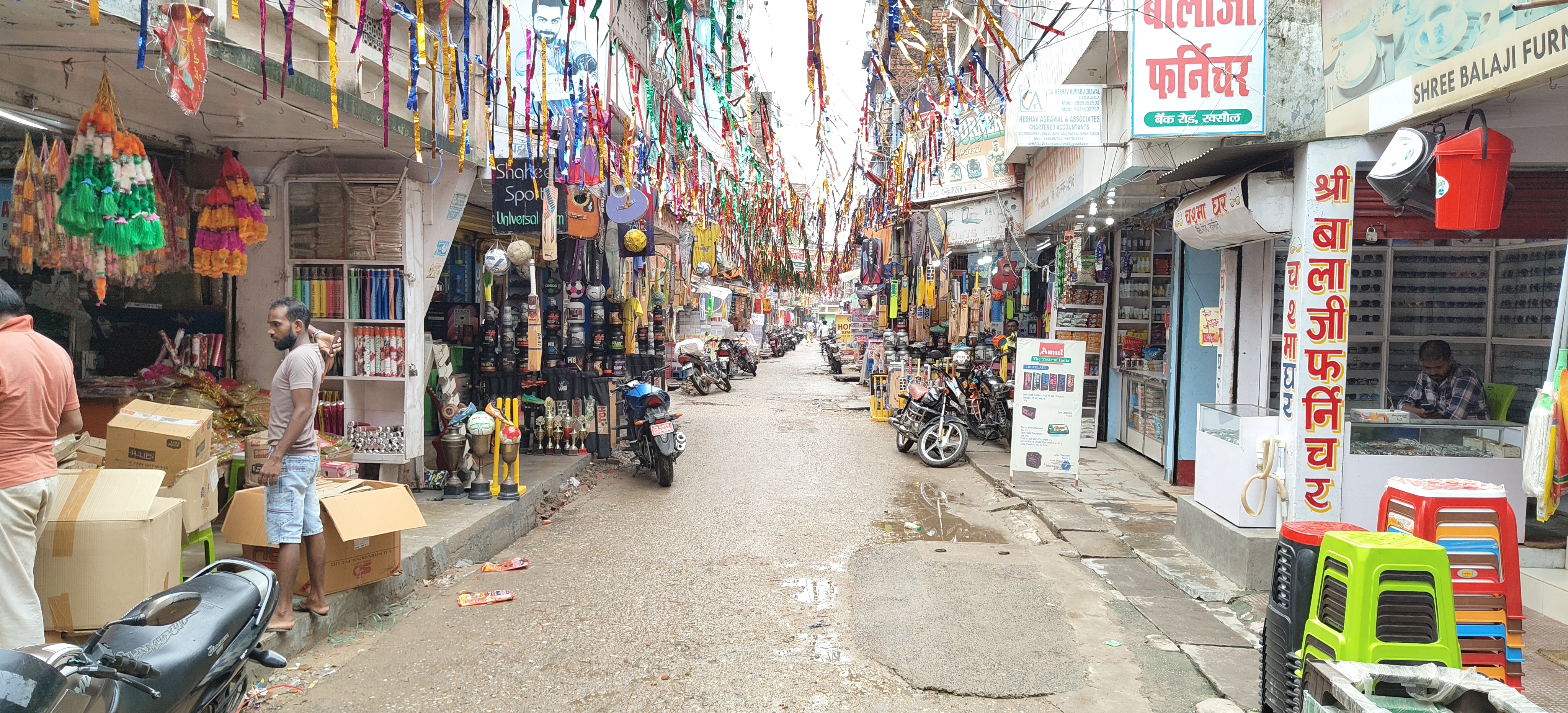 Indian market bordering Nepal border