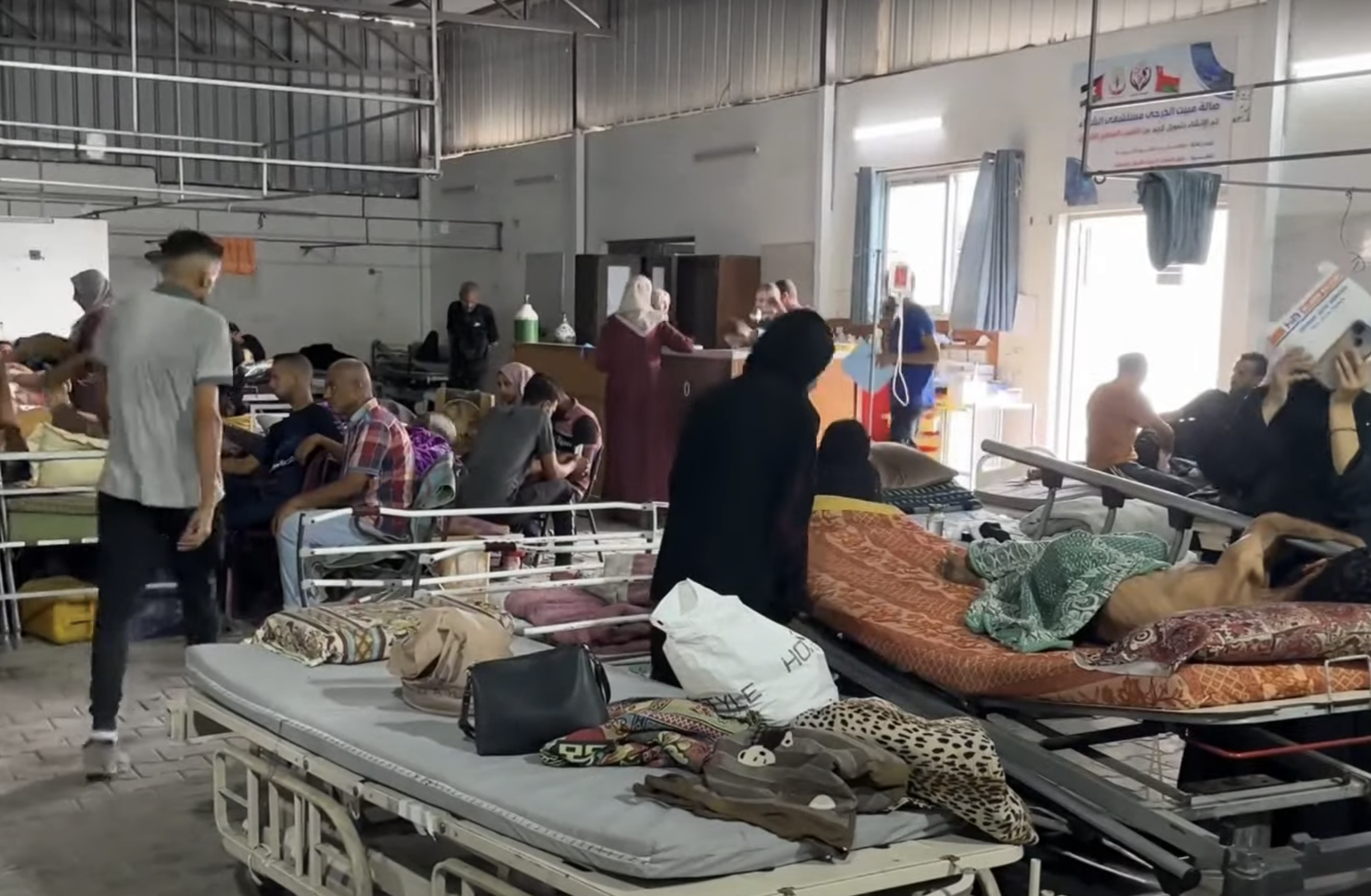 One of the few buildings of al-Shifa Hospital that is still standing after most of it was destroyed