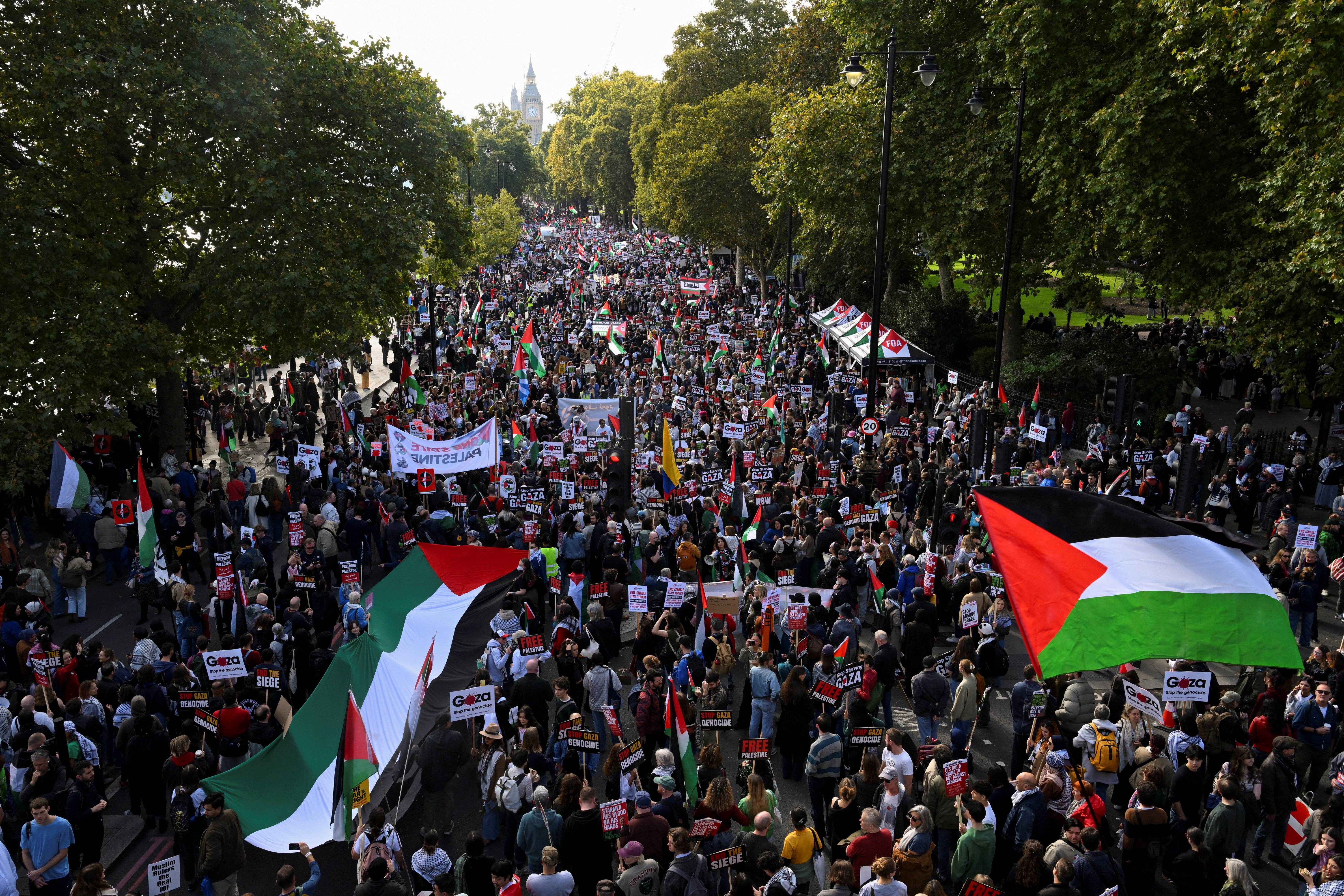 Pro-Palestinian protests in London