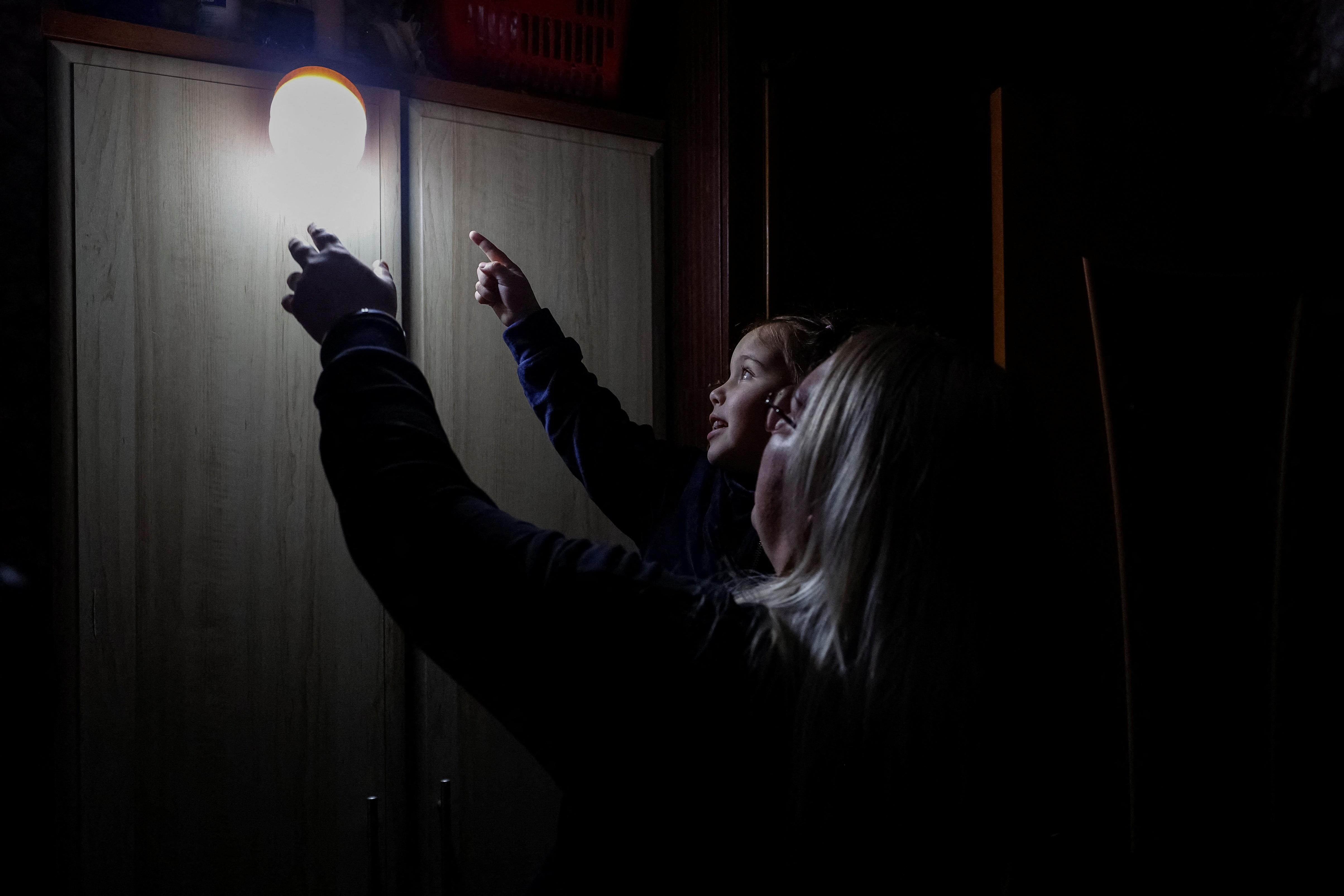 A Russian drone attack, in Chernihiv caused a power outage after critical infrastructure was hit [Alina Smutko/Reuters]