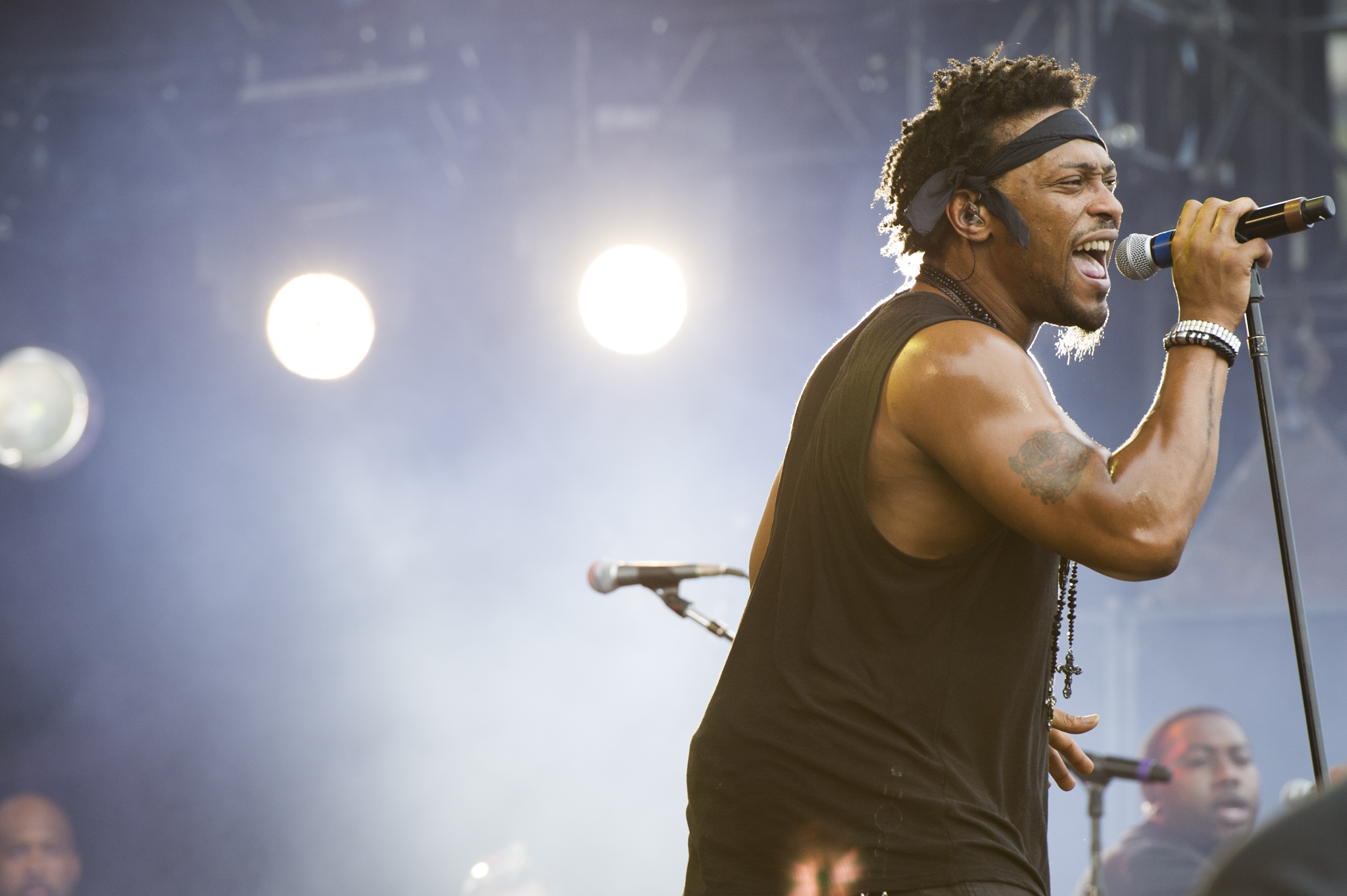 D'Angelo performs at the 'Made in America' festival