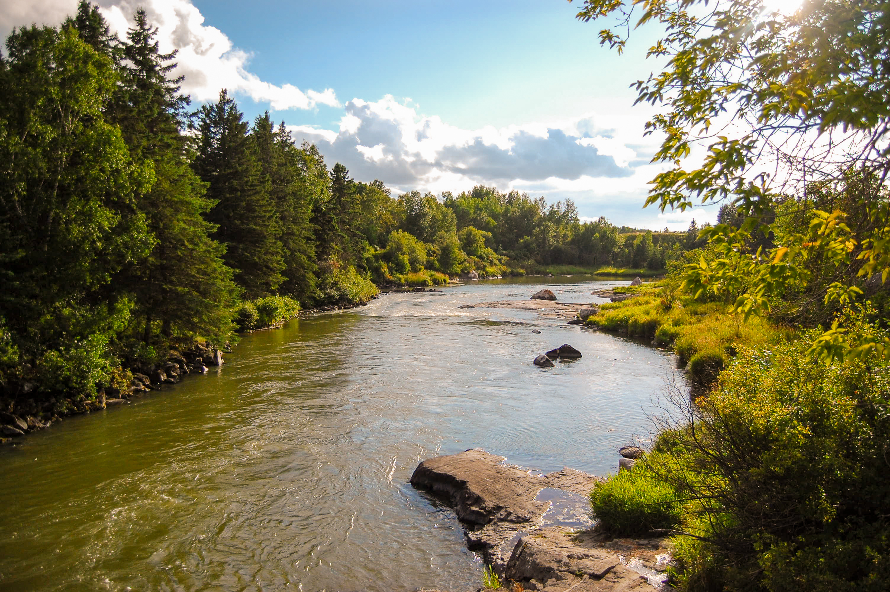 A view of the English-Wabigoon River in Dryden, Ontario