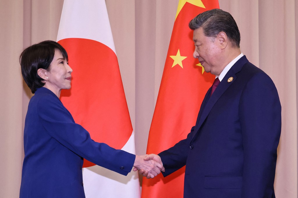 Japan's Prime Minister Sanae Takaichi and Chinese President Xi Jinping.
