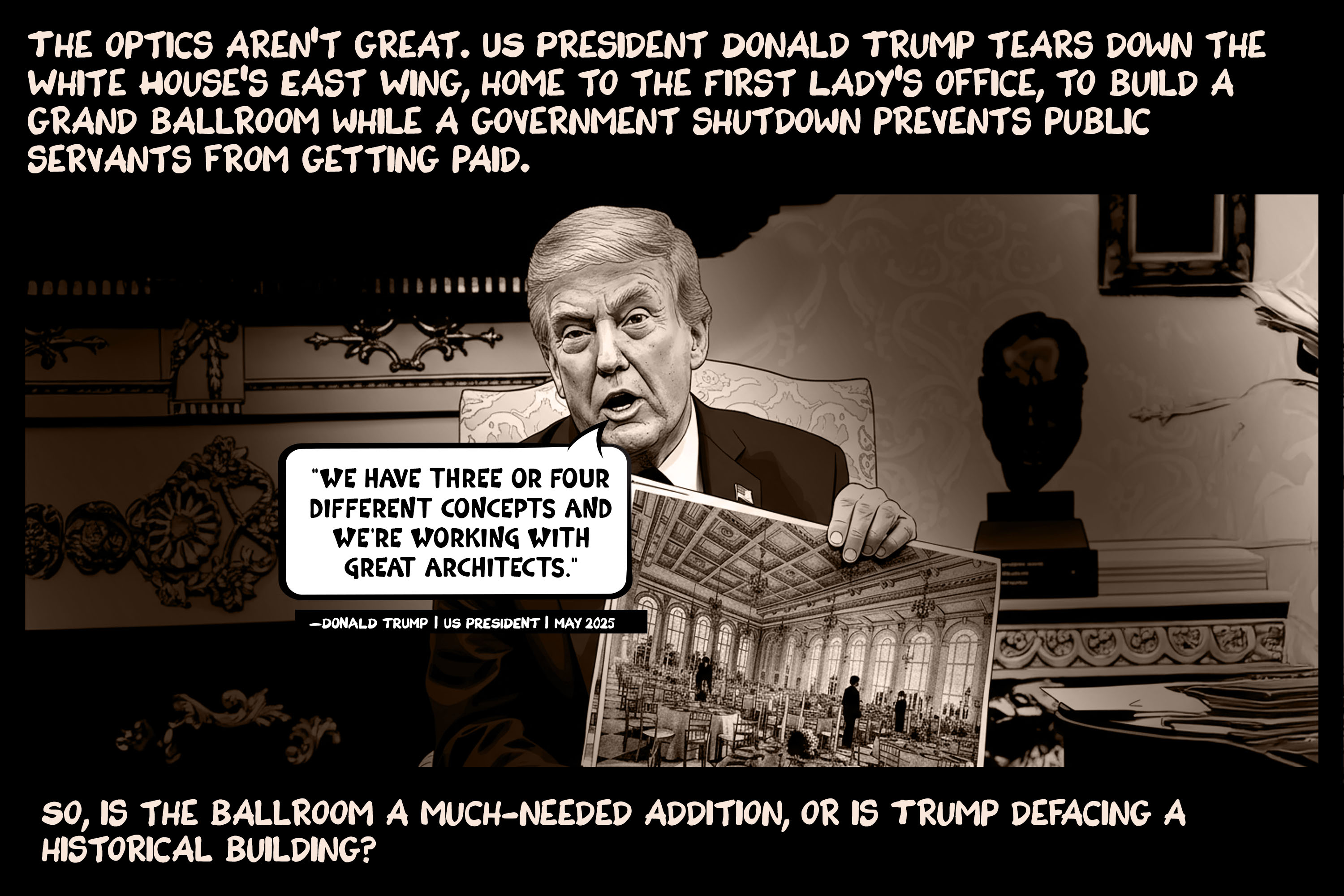 Ballroom blitz: Trump demolishes White House’s East Wing