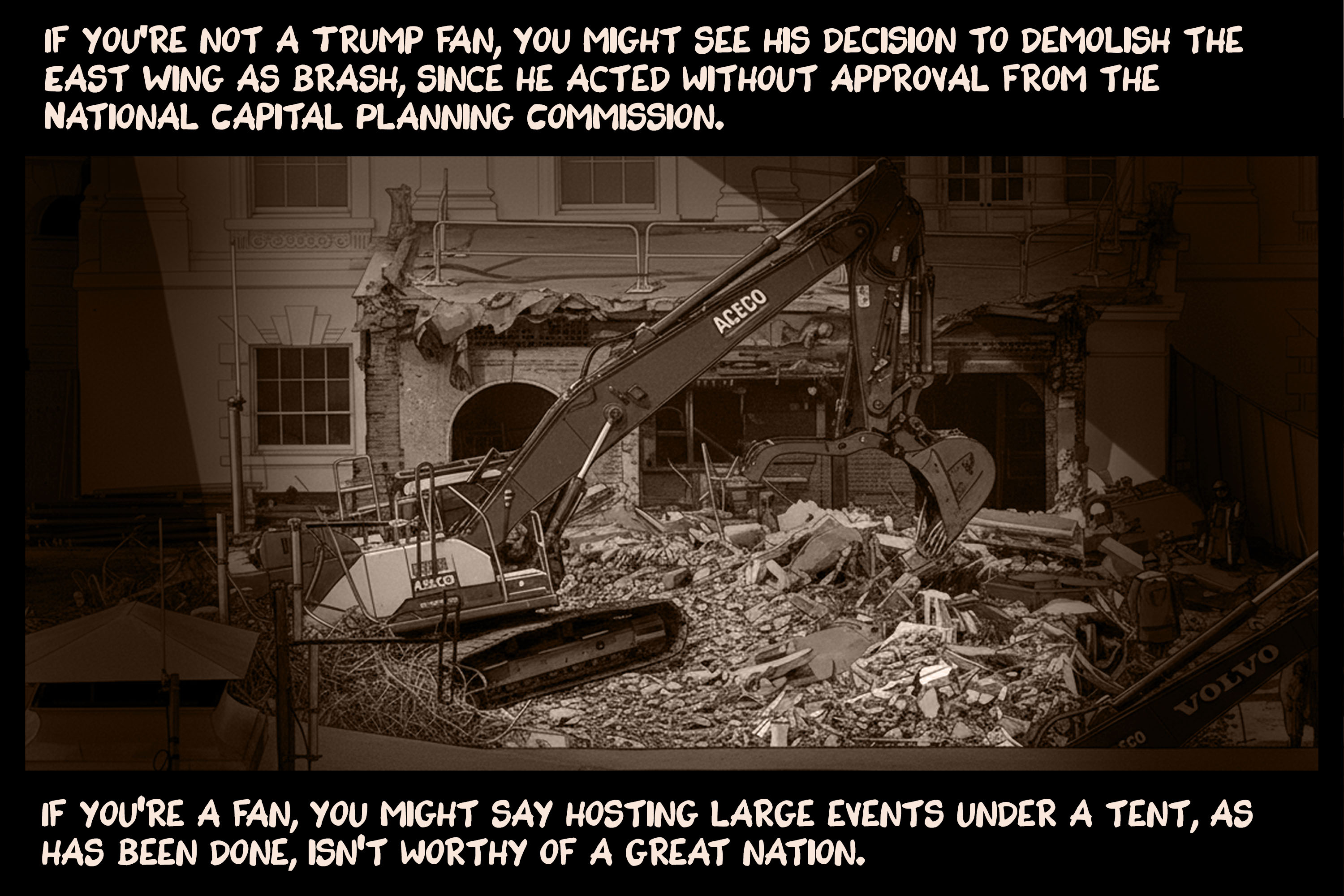 Ballroom blitz: Trump demolishes White House’s East Wing