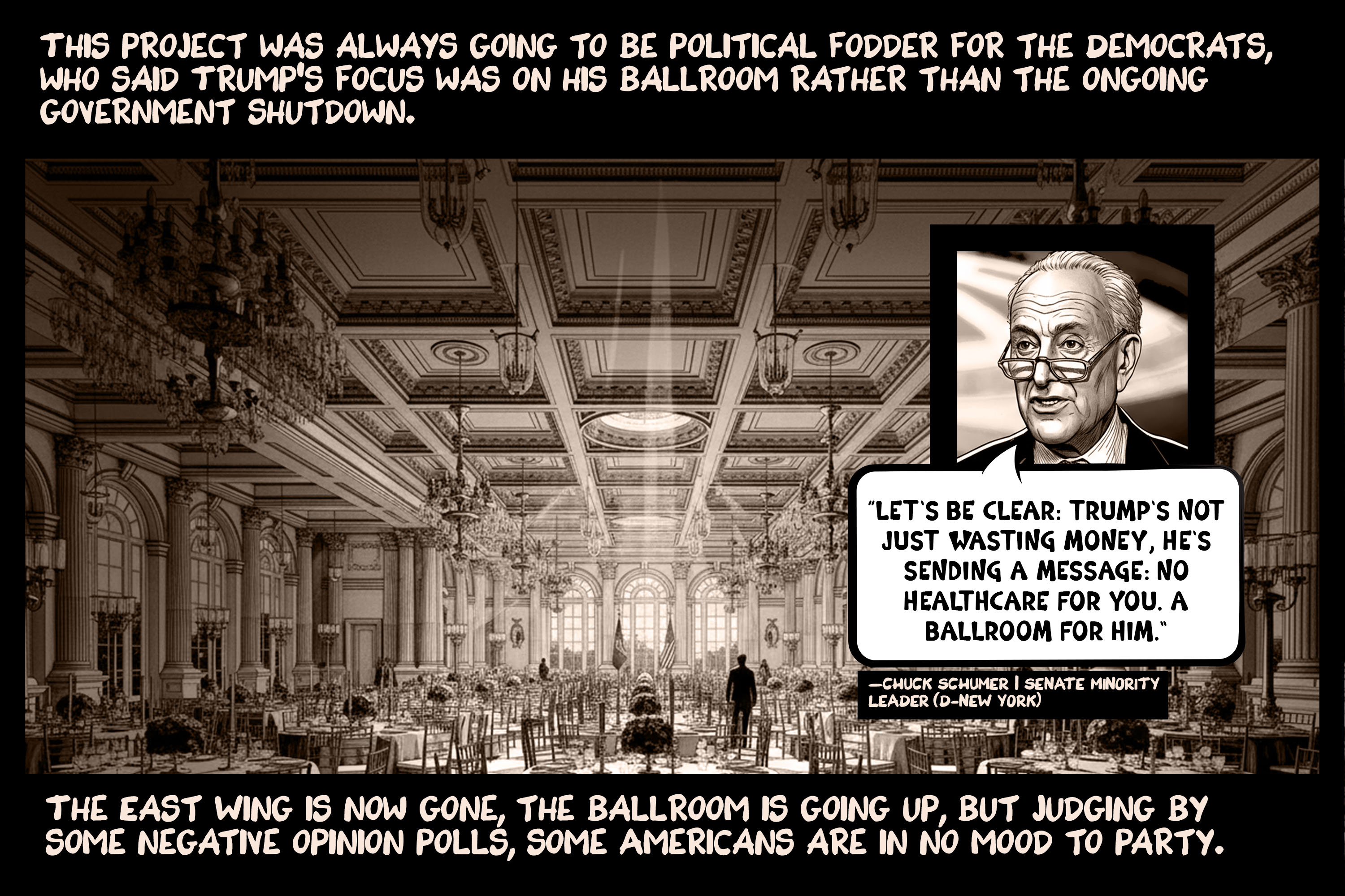 Ballroom blitz: Trump demolishes White House’s East Wing