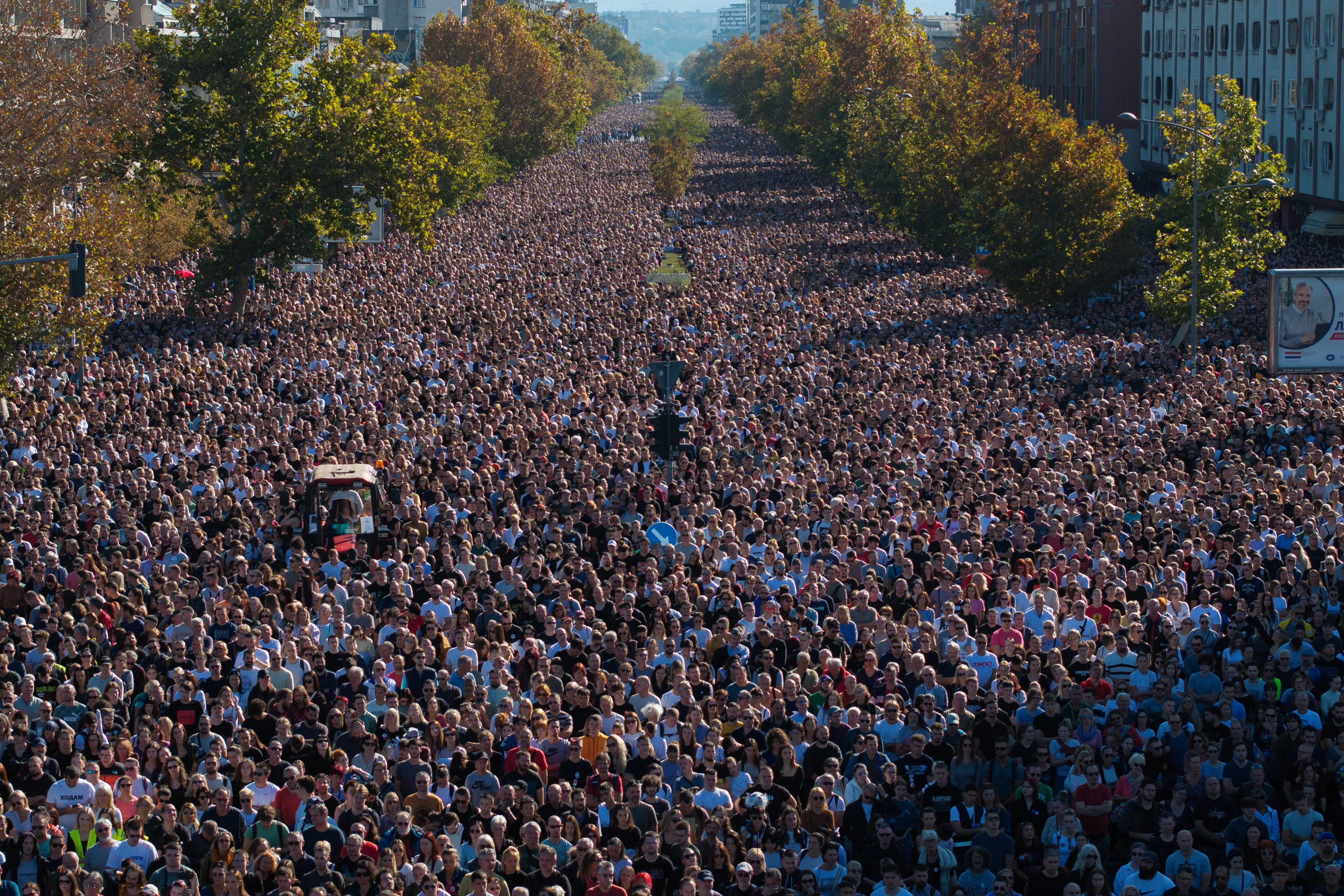 Serbian students lead powerful memorial for railway disaster anniversary