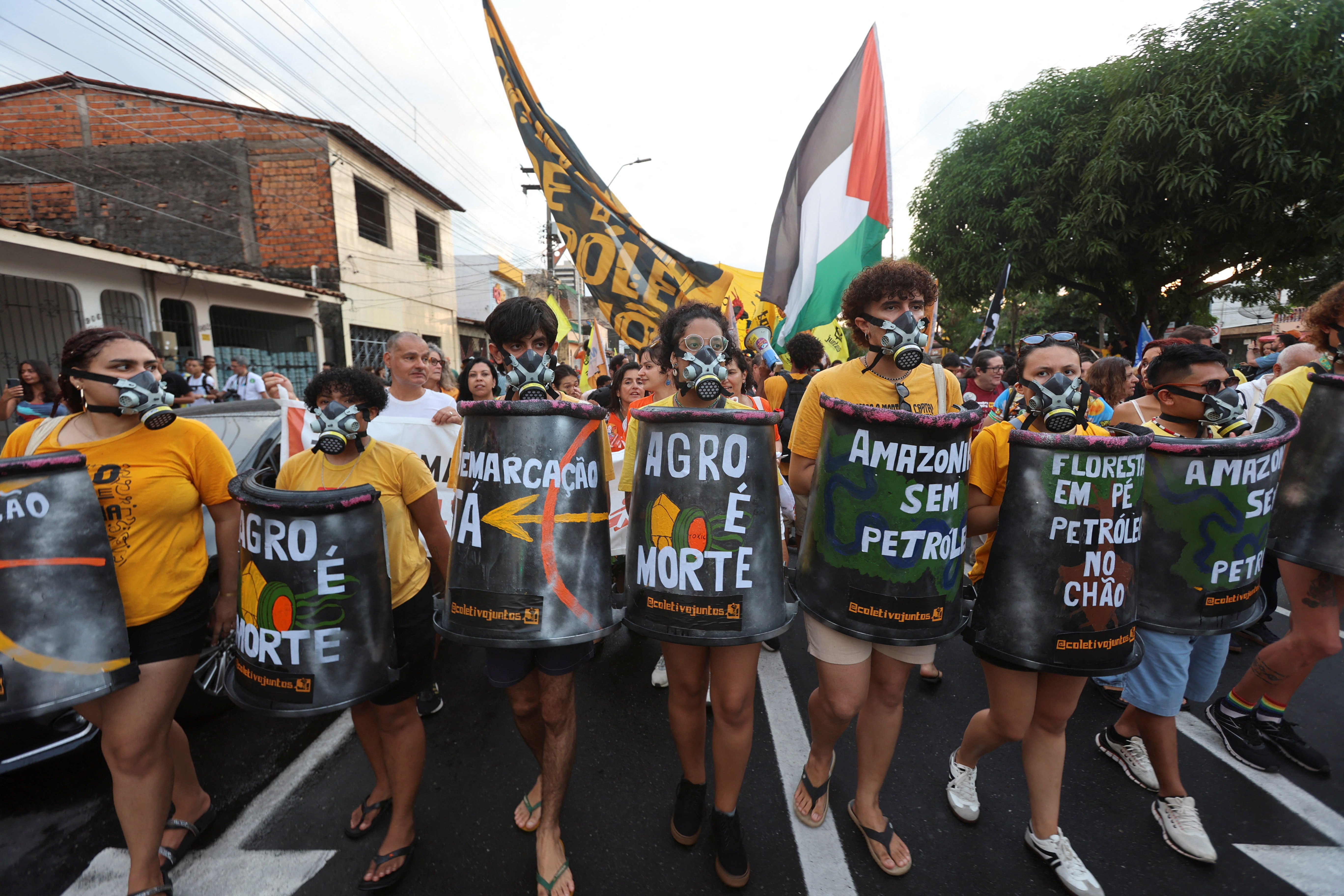 'Our land is not for sale': Indigenous people protest at COP30 in Brazil