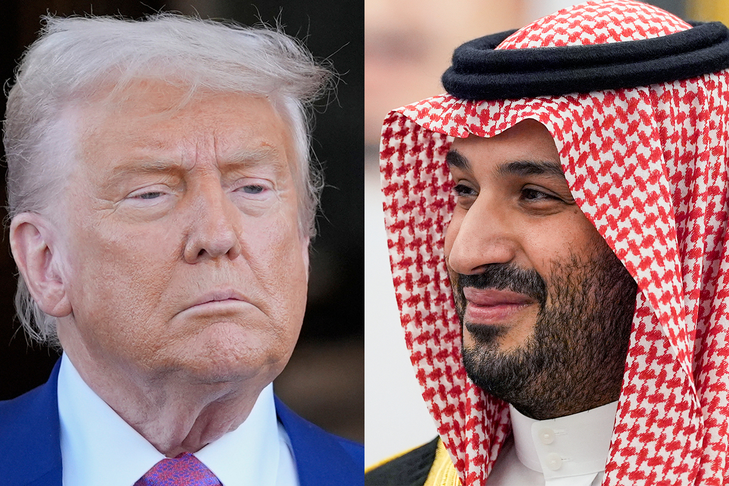US President Donald Trump, left, and Saudi Crown Prince Mohamed bin Salman, right [AP Photo]
