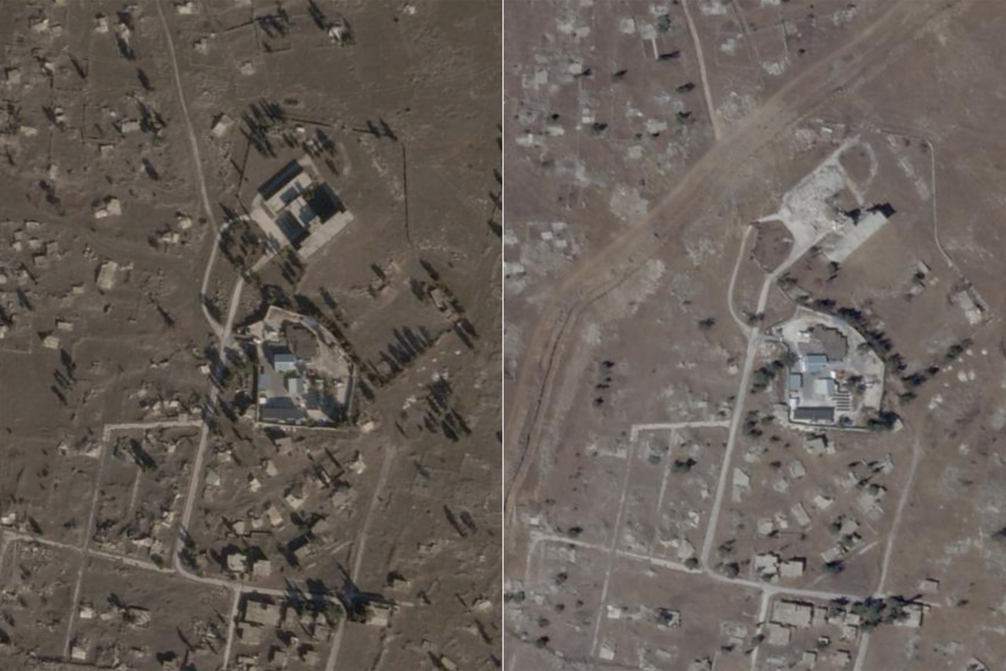 Al-Jawlan Hospital Before (17-12-2024) and After 05-09-2025